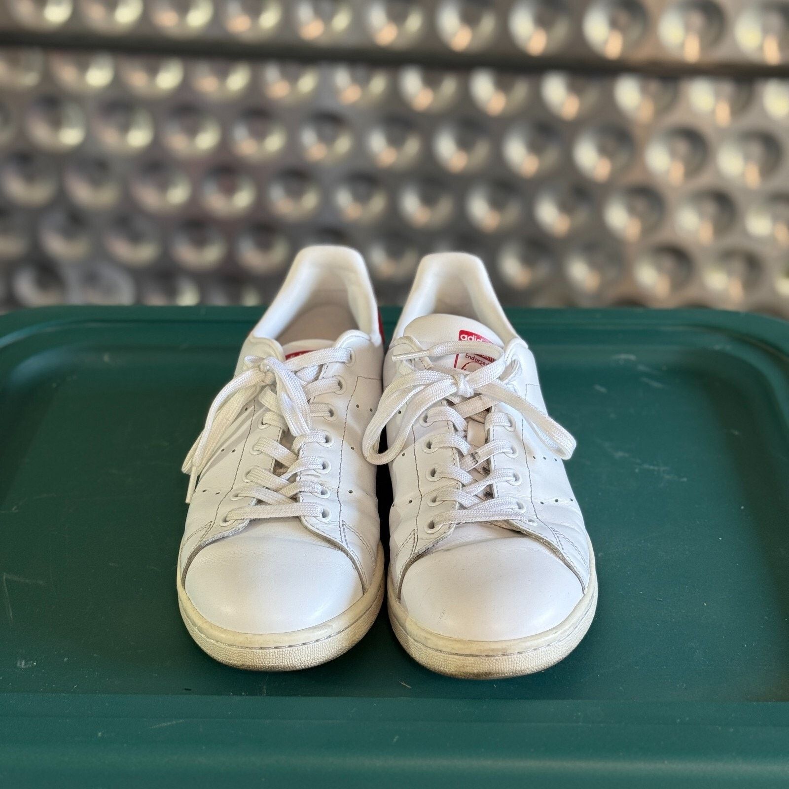 Adidas Adidas Stan Smith White Red Athletic Casual Shoes Size 9.5 Size US 9.5 / EU 42-43 - 2 Thumbnail