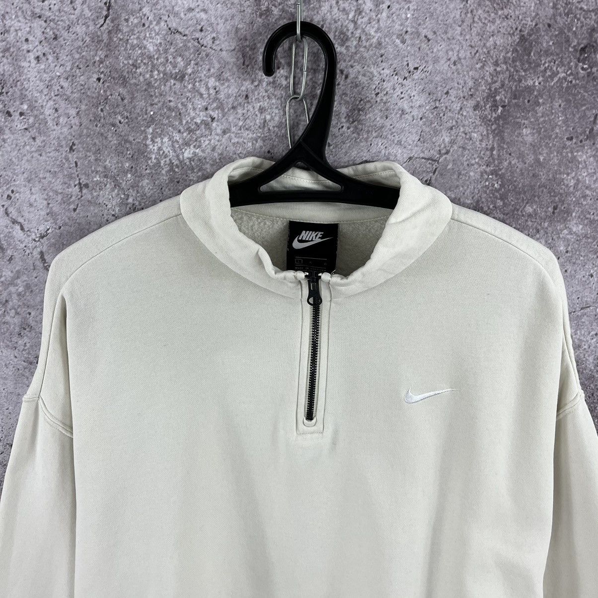 Nike Nike 1/4 Zip Sweatshirt Embroidery Small Swoosh Logo Size US L / EU 52-54 / 3 - 2 Thumbnail