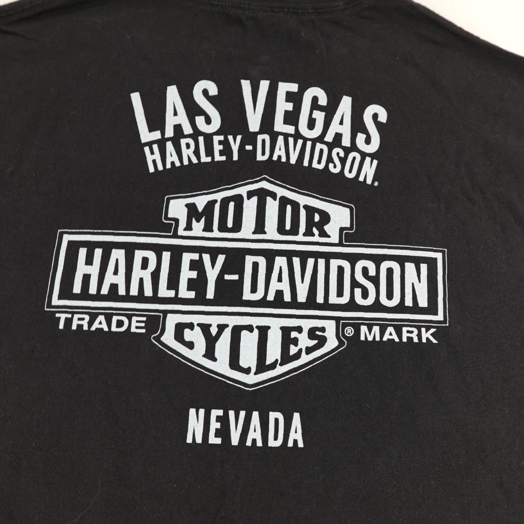 Harley Davidson Harley-Davidson Shirt Mens 2XL Black Biker Skull Tee - Graphic Print Crew Neck Short Sleeve, Classic Fit, Double-Sided, Cotton, Mexico - Adult Mens Size US XXL / EU 58 / 5 - 5 Thumbnail