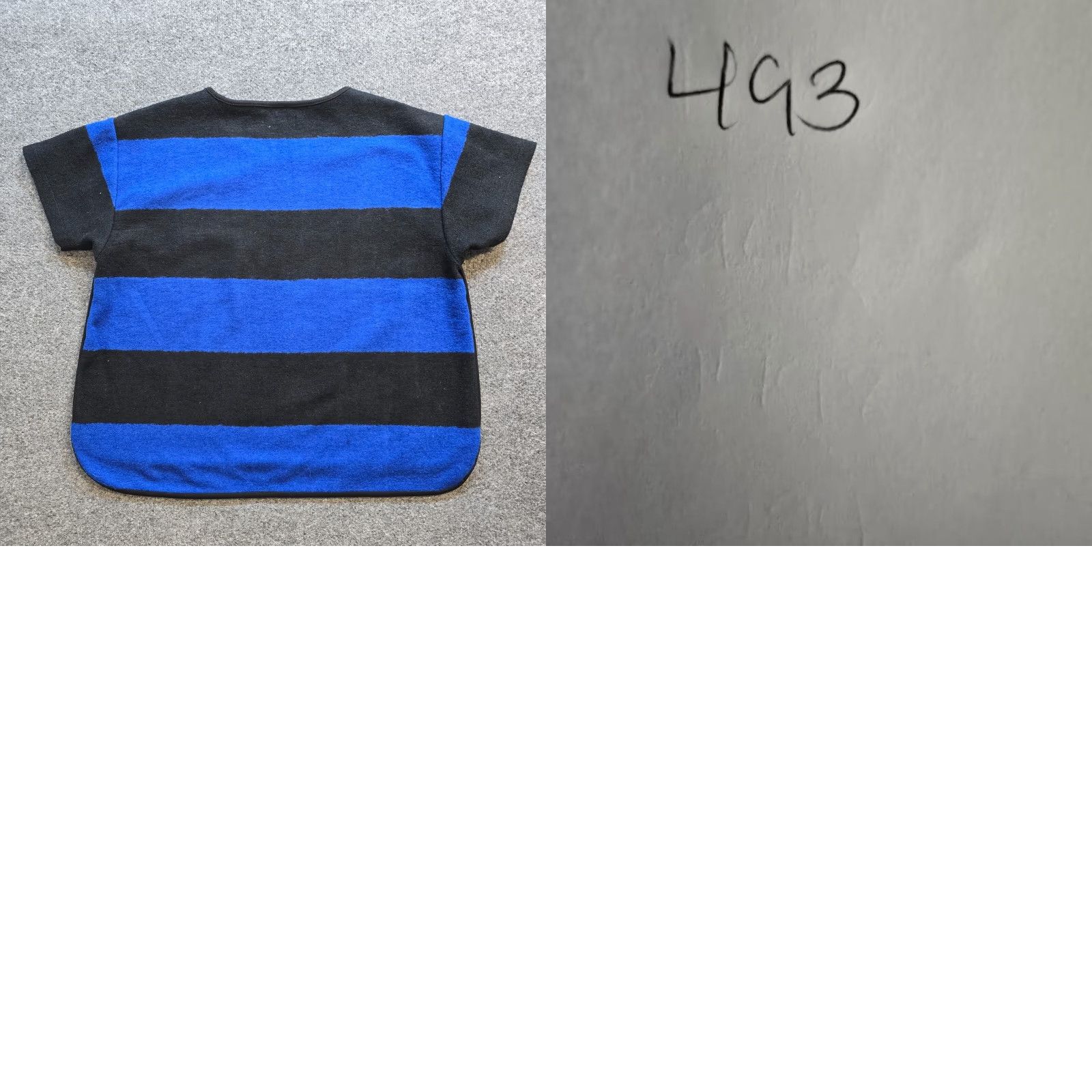 Madewell Madewell Sweater Top Shirt Womens Size Large Blue Black Stripe Wool Blend Boxy Casual Size L / US 10 / IT 46 - 8 Thumbnail