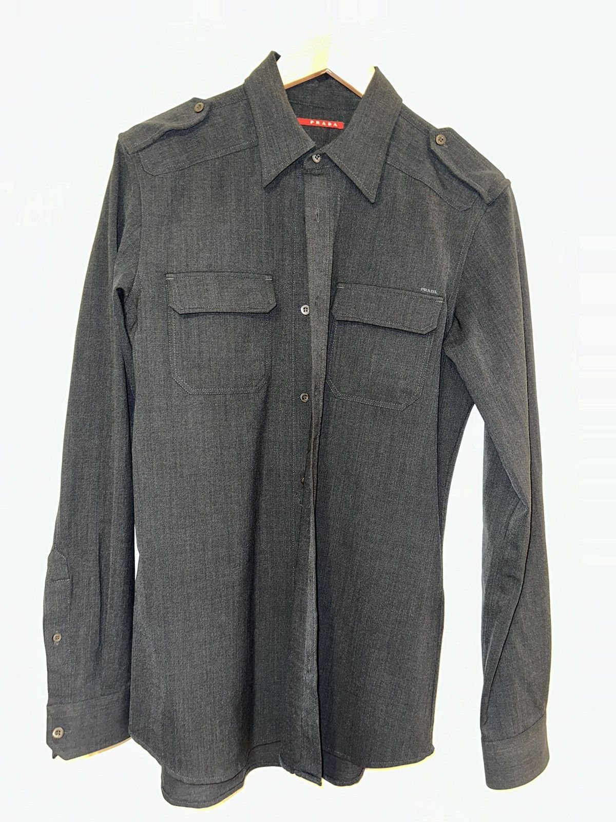 Prada PRADA PURE WOOL SHIRT SIZE M Size US M / EU 48-50 / 2 - 1 Thumbnail