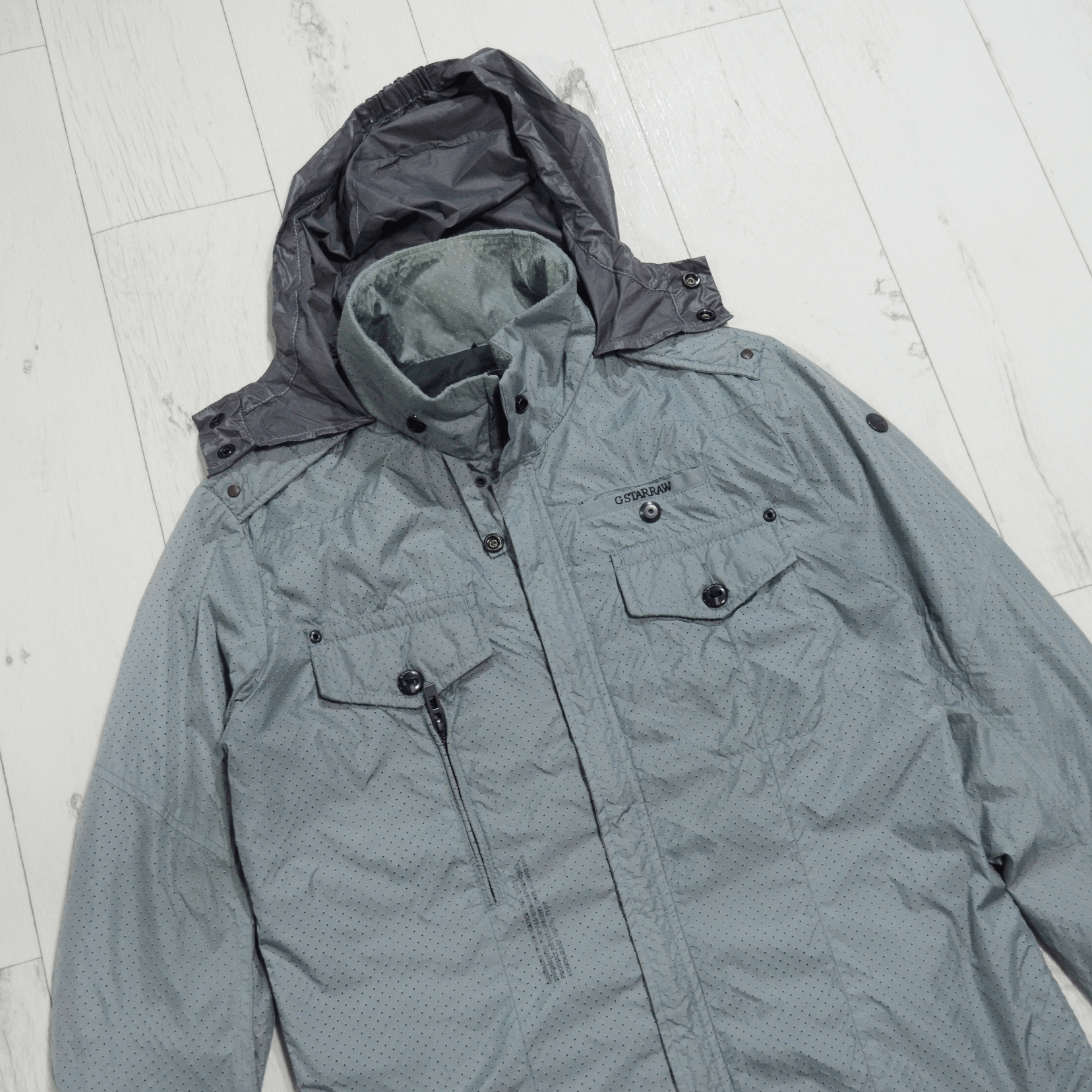 G-Star G-star Raw Light Grind Perfor Jacket Hooded Size L-M Gray Size US L / EU 52-54 / 3 - 2 Thumbnail