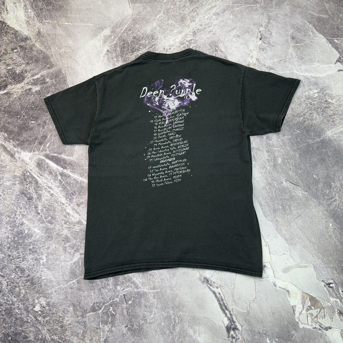 Band Tees × Vintage Vintage Deep Purple T shirt 2013 Tour Band Rock Streetwear Size US L / EU 52-54 / 3 - 3 Thumbnail