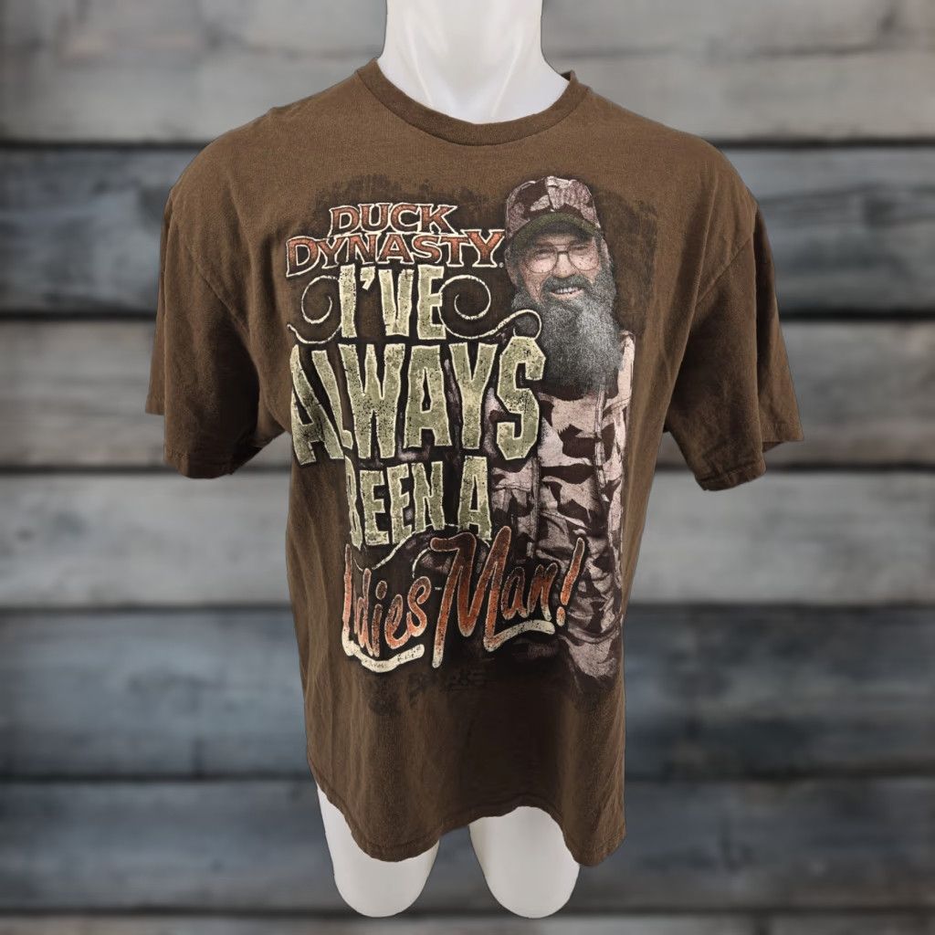 Vintage VINTAGE Duck Dynasty Shirt Mens XL Brown Uncle Si I’ve Always Been A Ladies Man Hunting Shirt Size US XL / EU 56 / 4 - 1 Thumbnail