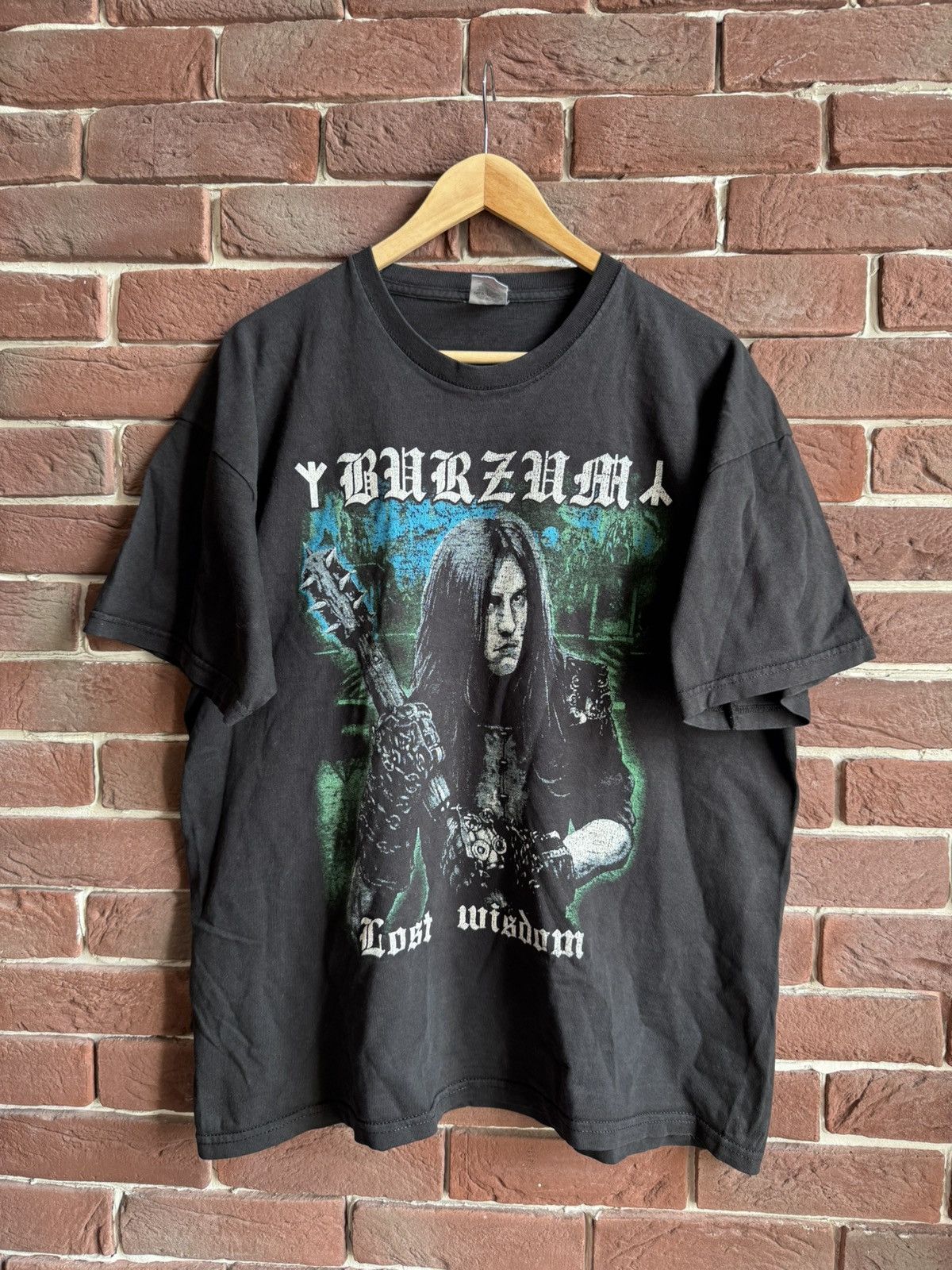 Band Tees Vintage Rare Burzum lost wisdom Vtg Black Metal Tshirt Size US XL / EU 56 / 4 - 1 Thumbnail