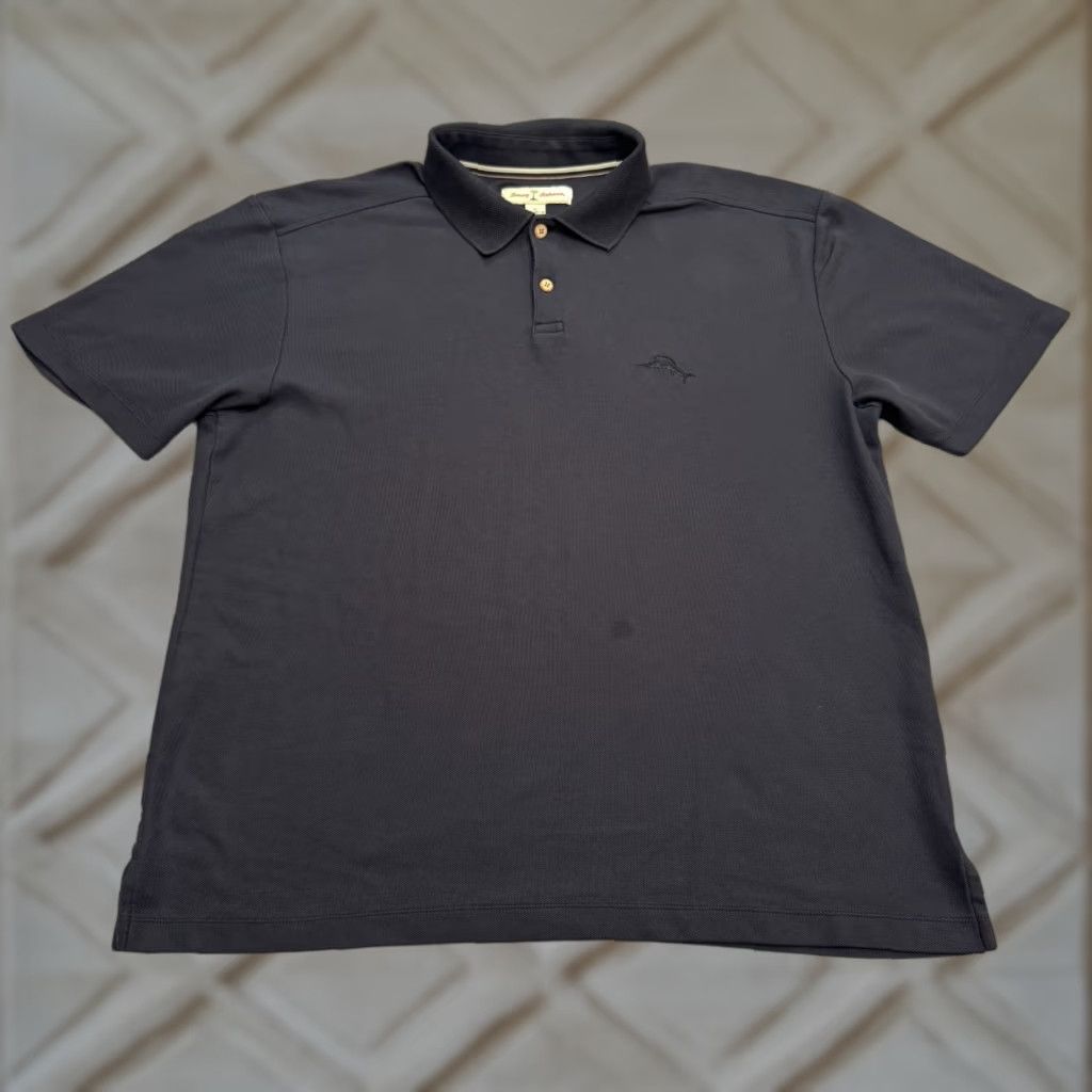 Tommy Bahama Tommy Bahama Polo Shirt Mens XL Black Short Sleeve Marlin Logo Top Size US XL / EU 56 / 4 - 1 Thumbnail
