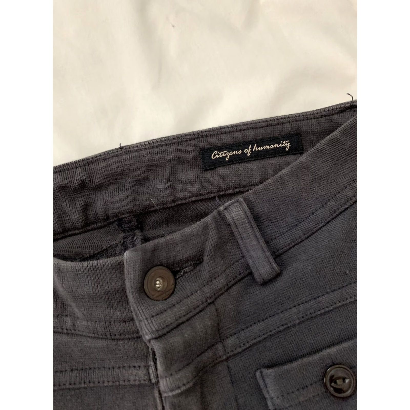 Citizens Of Humanity CITIZENS OF HUMANITY Gray Birkin Cotton Blend Skinny Ankle Pants Women's 24 Slim Jeans 24 Womens Shoes? Size 42" / US 20 - 2 Thumbnail