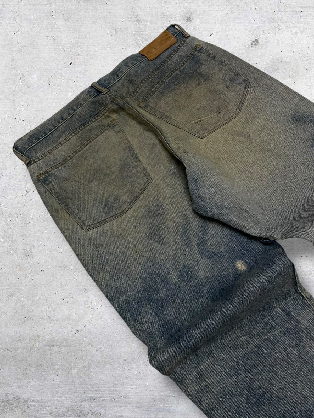 Swagger VINTAGE SWAGGER OG 90S JAPAN DESIGNER MUDWASH BAGGY DENIM Size US 35 - 15 Thumbnail