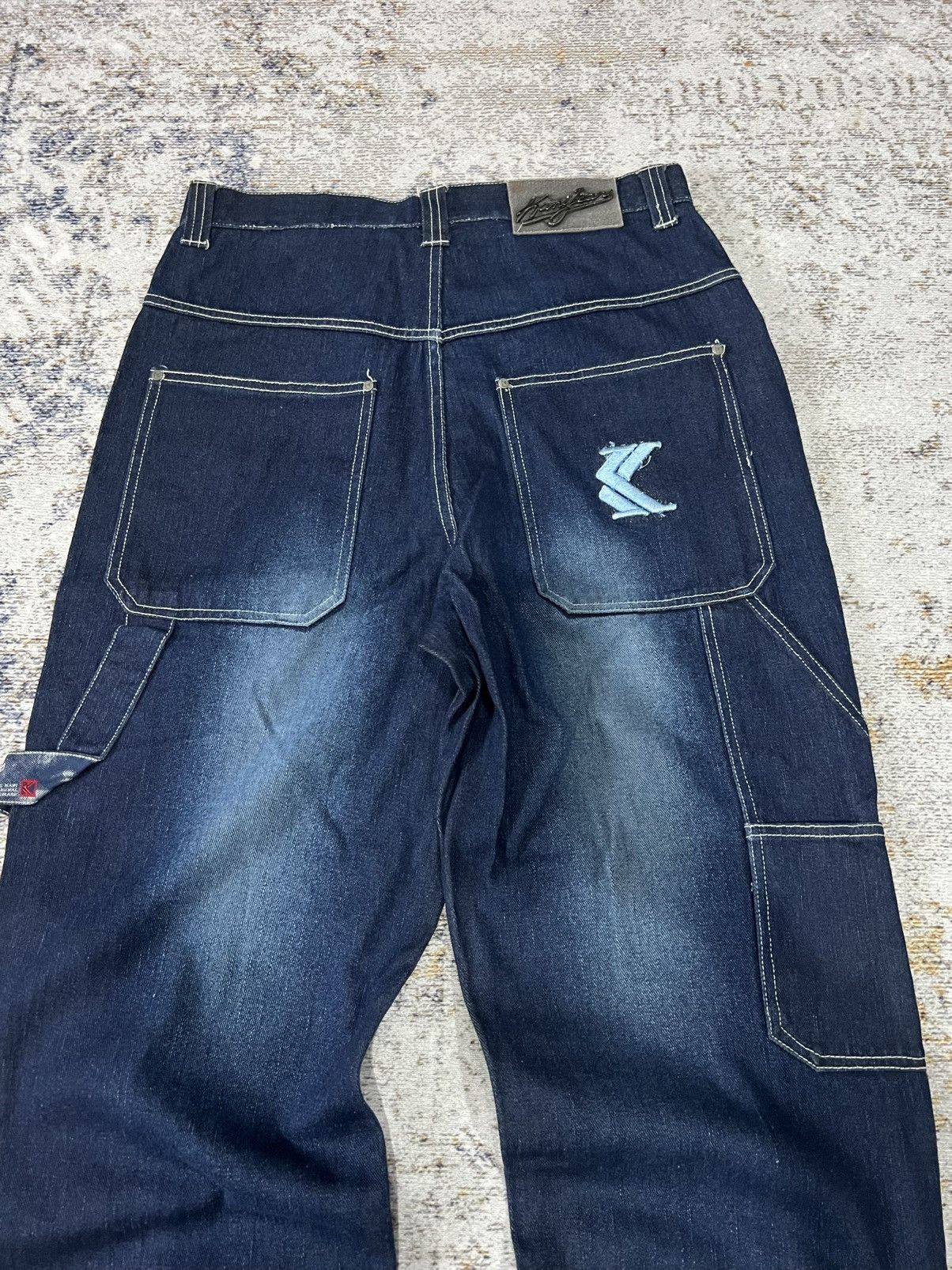 Karl Kani × Vintage Karl Kani Carpenter Baggy Pants Size US 33 - 5 Thumbnail