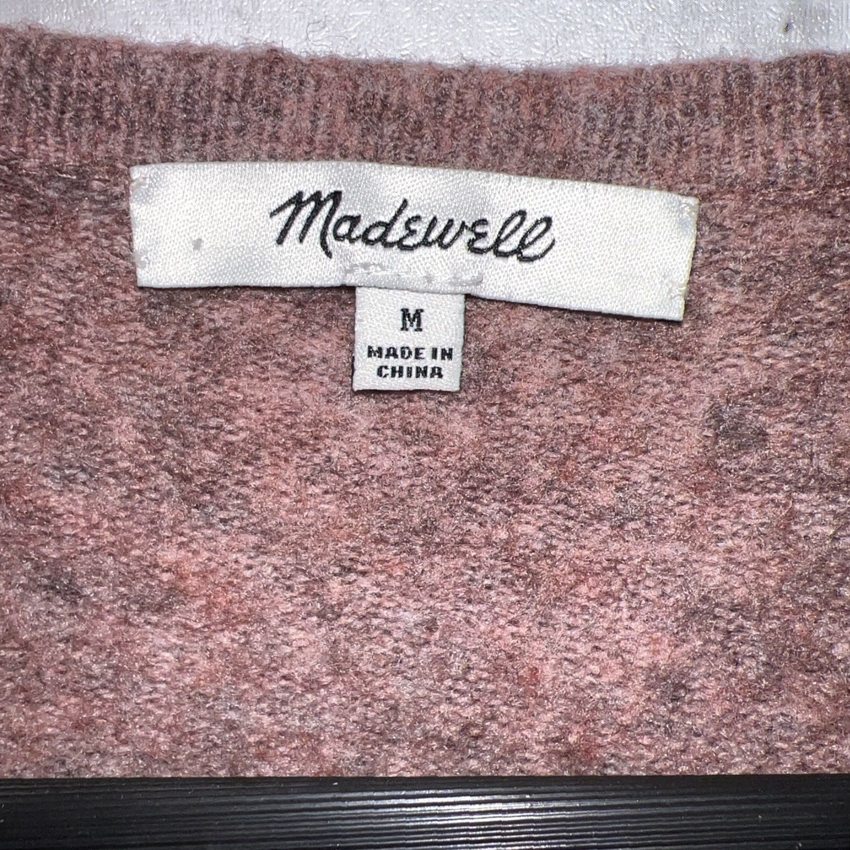 Madewell VINTAGE Madewell Pink Wool Blend Open Wrap Sweater Womens Size M Size M / US 6-8 / IT 42-44 - 3 Thumbnail