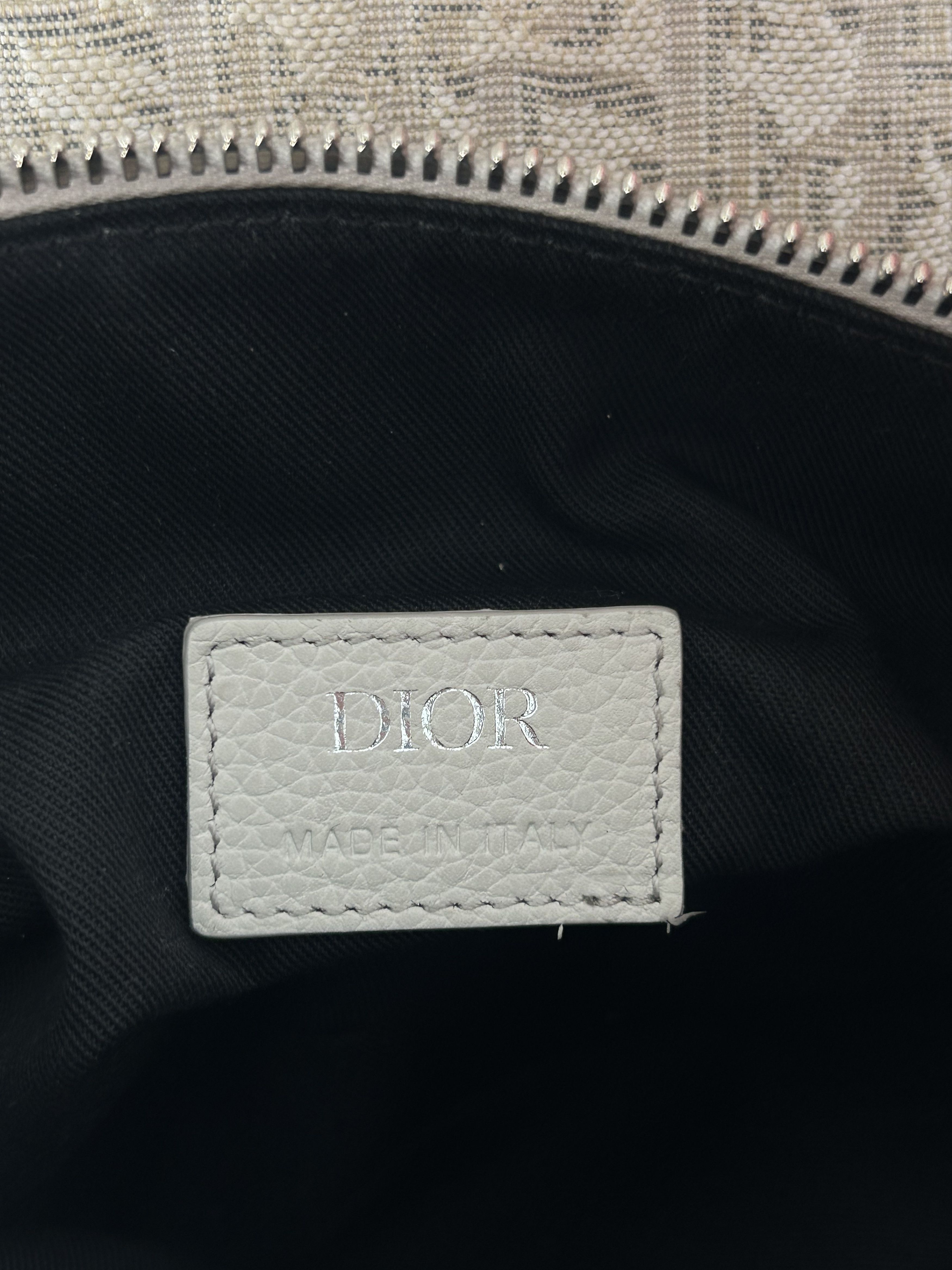 Dior Dior White & Grey Oblique Saddle Bag Size ONE SIZE - 3 Thumbnail