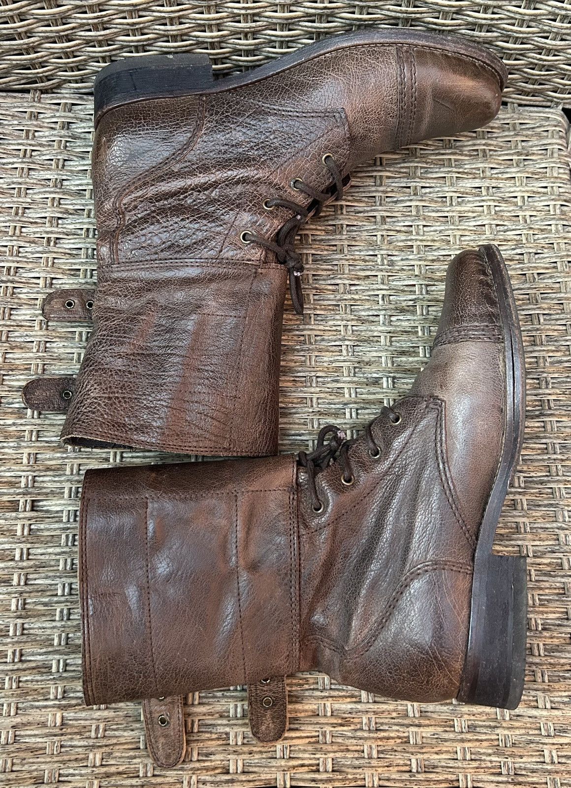 Allsaints All Saints Leather Combat Boots Size UK8 Women’s Size US 10.5 / IT 40.5 - 7 Thumbnail
