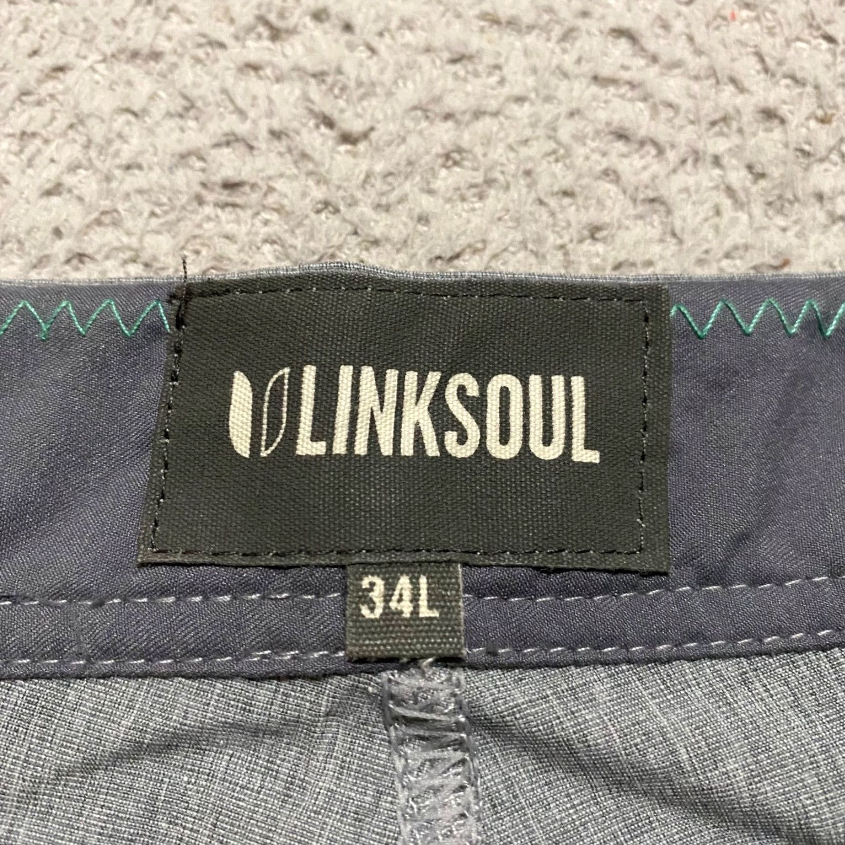 Vintage Linksoul Mens Pants Gray Slim Straight Chino Golf Performance Mid Rise 34 Tall Size US 34 / EU 50 - 3 Thumbnail