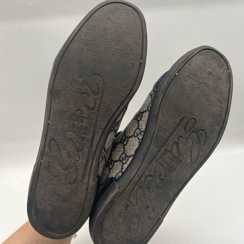 Gucci Gucci Logo High-Top Casual Sneakers in Brown and Black Size US 5.5 / EU 38 - 5 Thumbnail