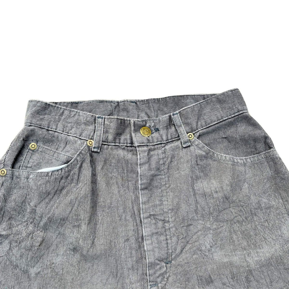 Lee Vintage 80s Lee Riders Gray Corduroy Pants USA Talon Zip Size US 26 / EU 42 - 5 Thumbnail