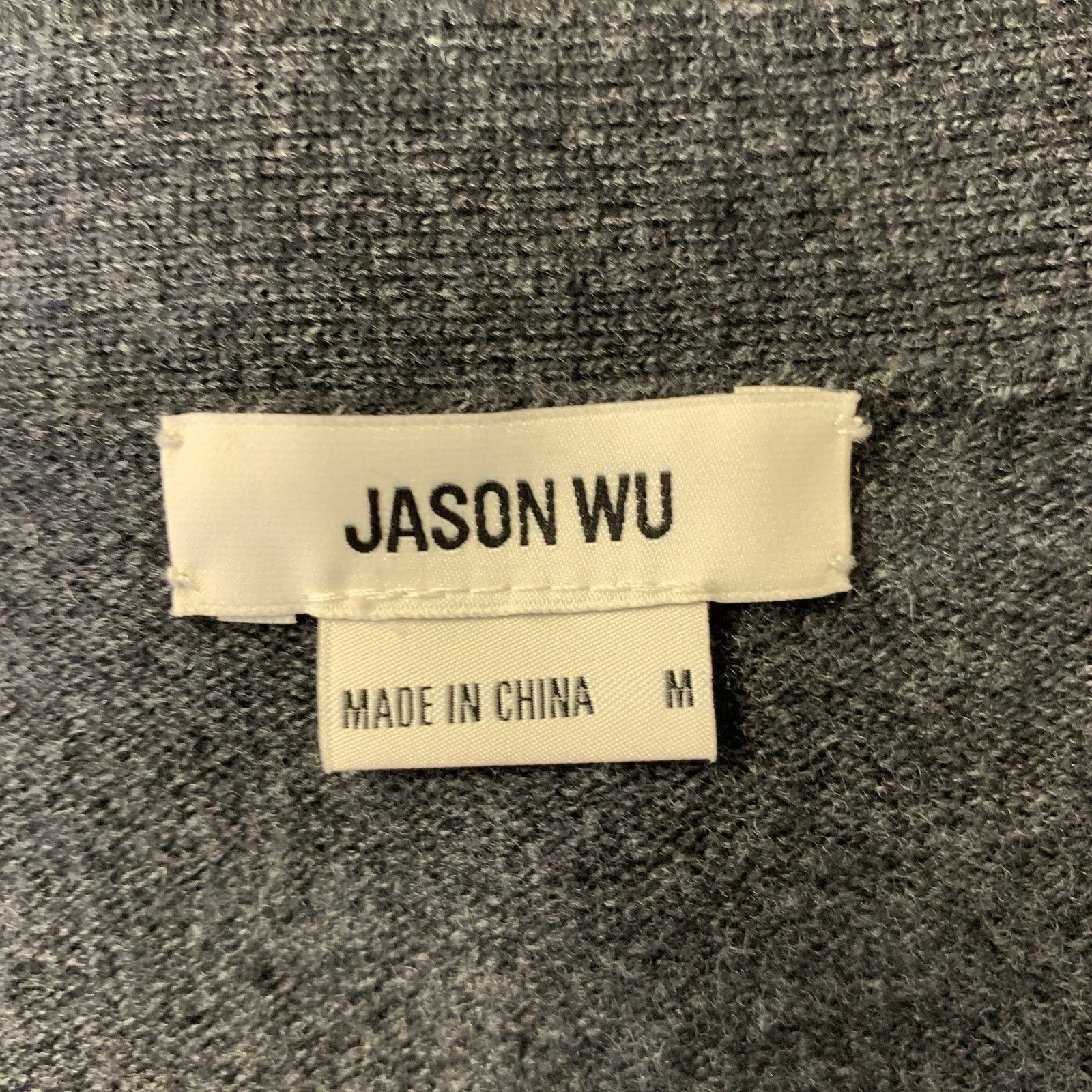 Jason Wu JASON WU Size M Grey Black Wool Tassel Cardigan Size M / US 6-8 / IT 42-44 - 5 Thumbnail