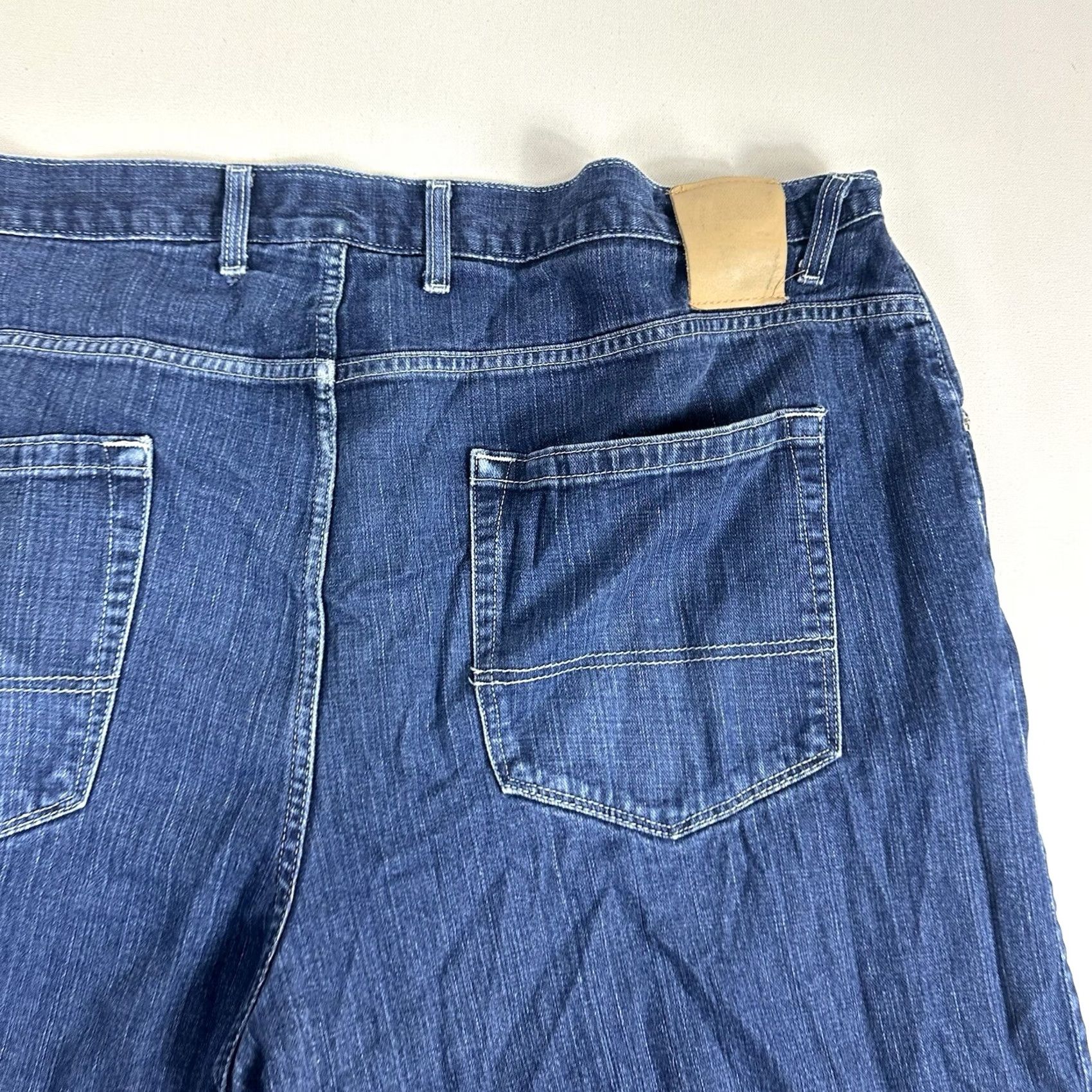 Phat Farm VINTAGE Phat Farm Jorts Jean Shorts Men 44 Blue Baggy Wide Leg Big Pockets Cargo 90s Mens Size US 44 / EU 60 - 5 Thumbnail