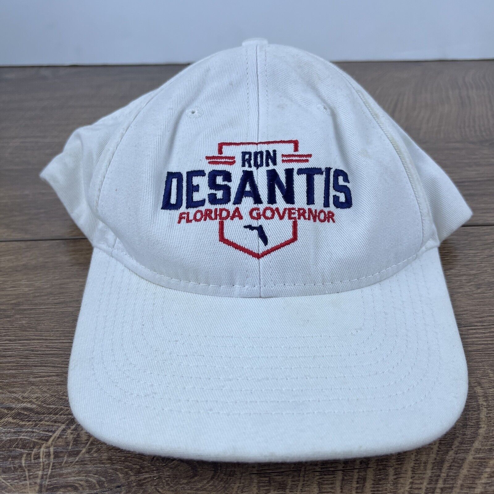 Other Ron Desantis Hat Florida Governor White Hat Adjustable Adult Size ONE SIZE - 1 Thumbnail