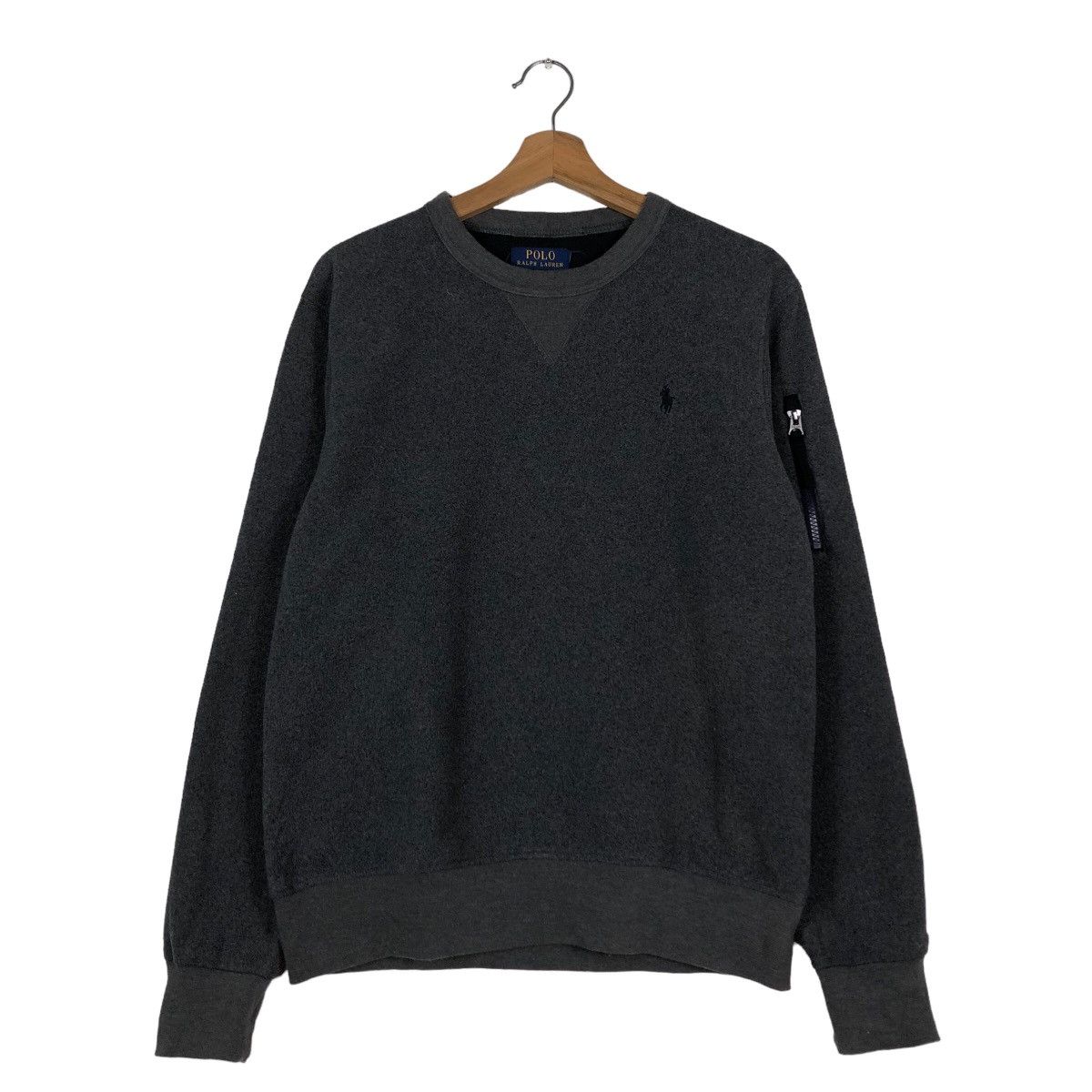 Polo Ralph Lauren 🔥Rich Grey Long Sleeve Sweatshirt Polo Ralph Lauren Size US M / EU 48-50 / 2 - 1 Thumbnail