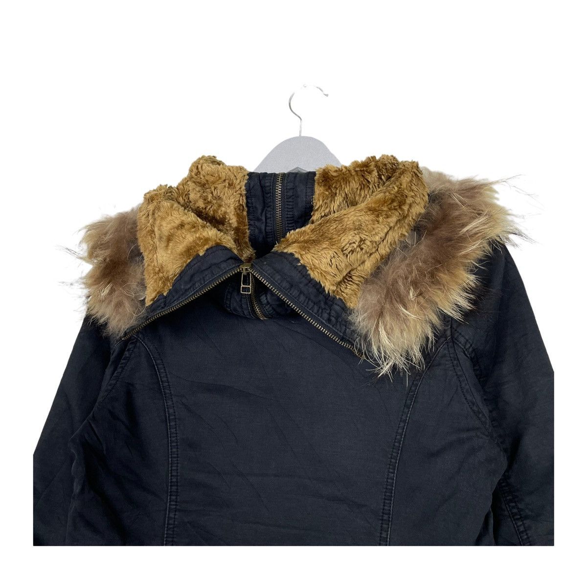 Avirex × Japanese Brand 💥AVIREX SURVIVAL BONDAGE FUR HOODIE JACKET Size US M / EU 48-50 / 2 - 8 Thumbnail