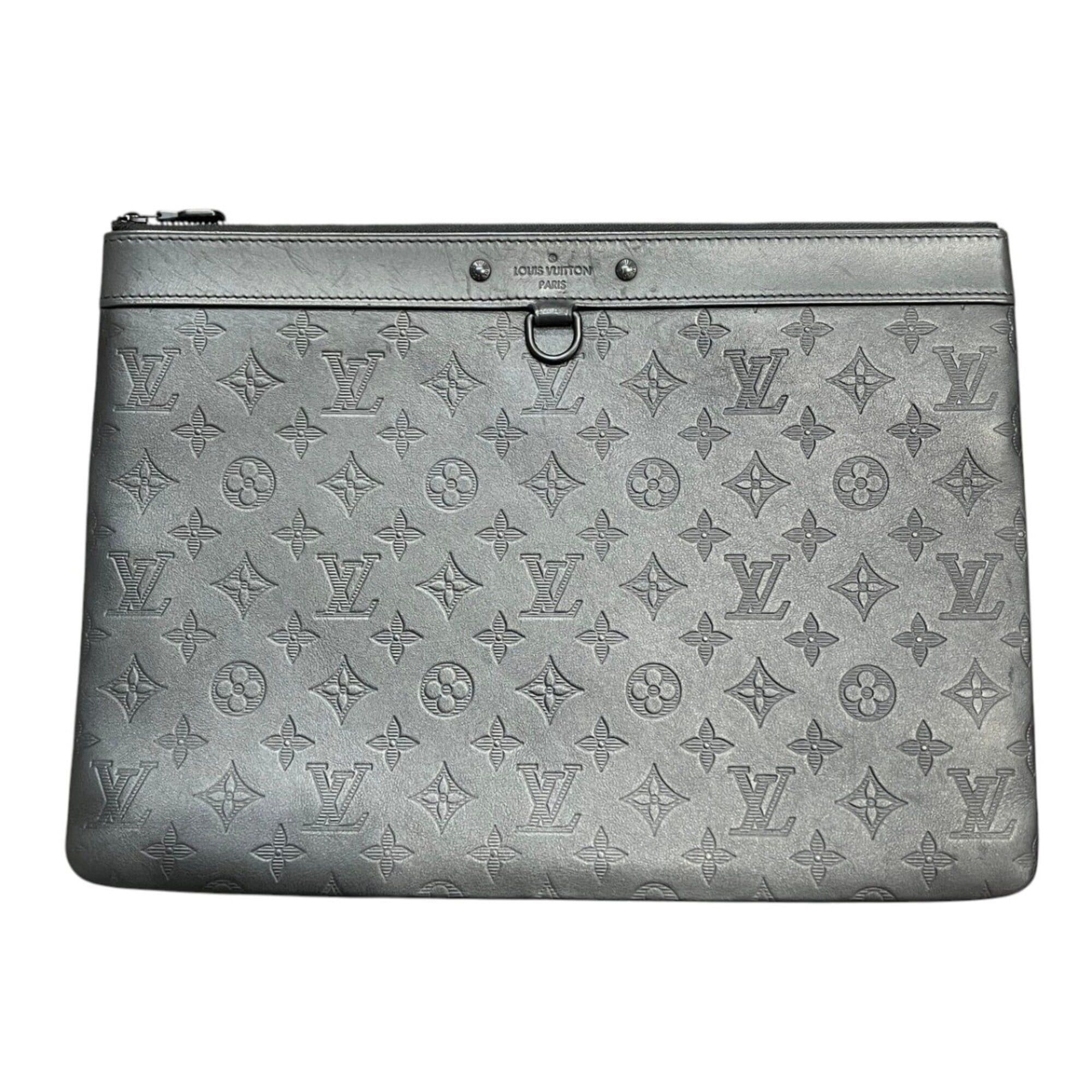 Louis Vuitton Louis Vuitton Pochette Discovery Clutch Bag, Monogram Shadow Leather, M62903 Size ONE SIZE - 1 Thumbnail