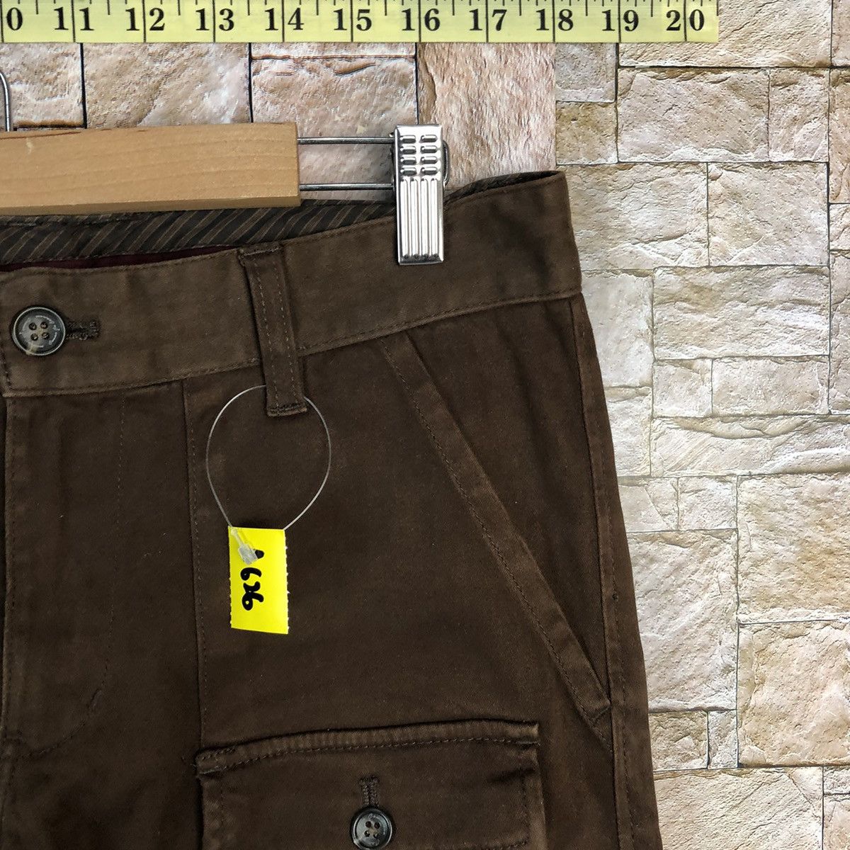 Japanese Brand Comme Ca Commune Dark Brown Cargo Multipocket Pants #A626 Size US 28 / EU 44 - 8 Thumbnail