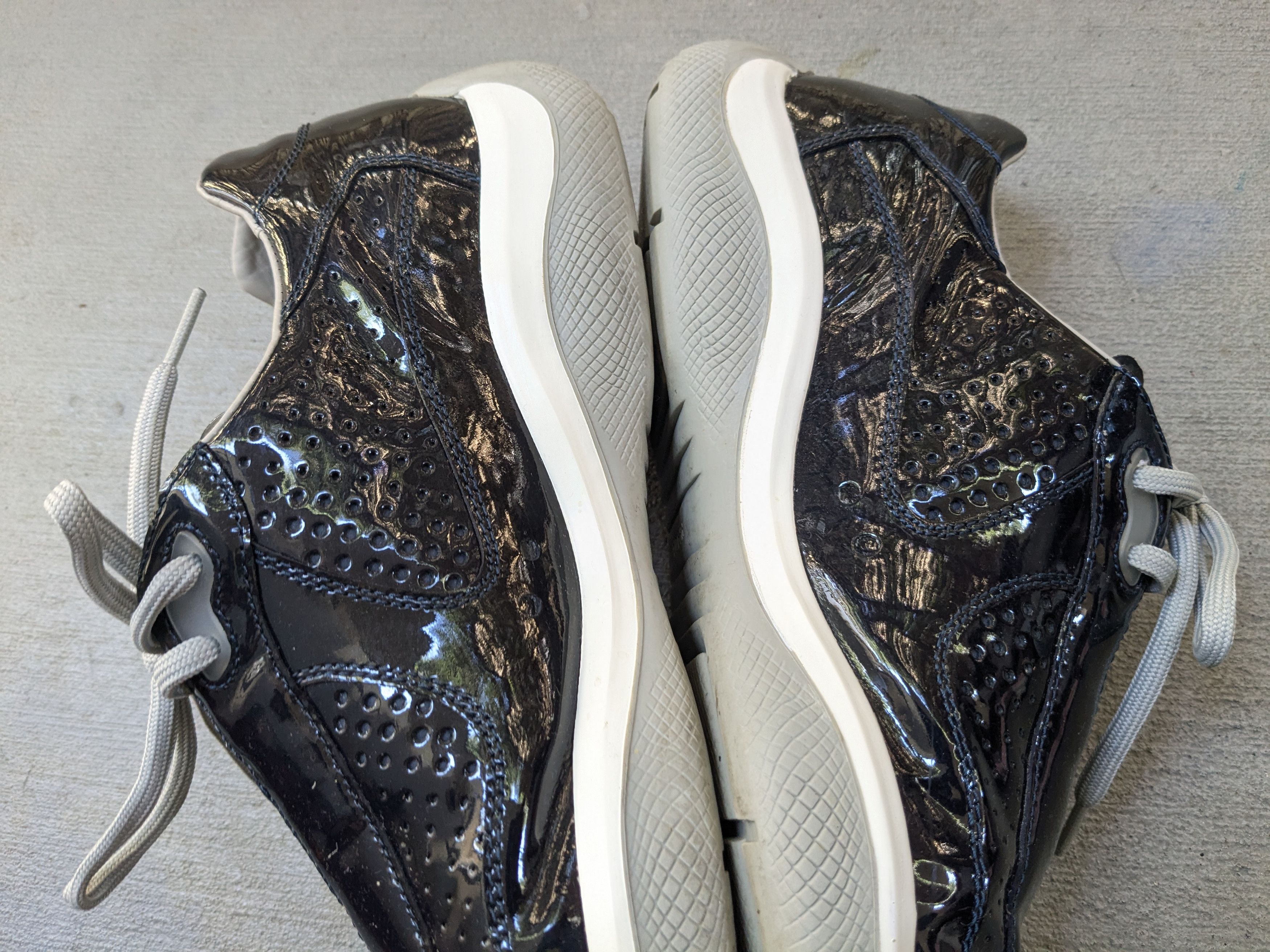 Prada Prada America's Cup Sneakers Navy Blue Patent Leather 12.5 Size US 12.5 / EU 45-46 - 11 Thumbnail