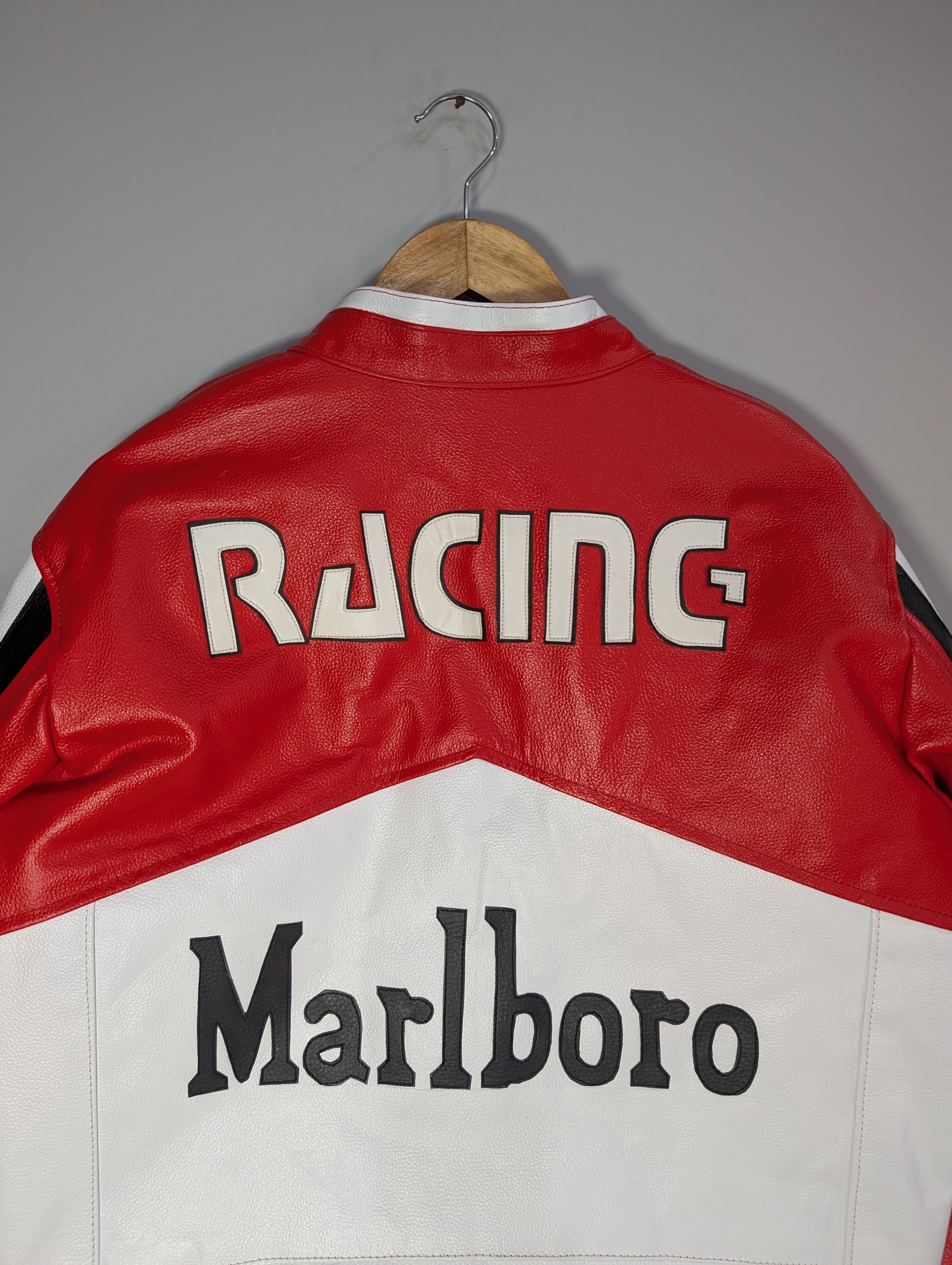 Vintage 🔥Marlboro🔥 Vintage F1 Racing Real Cowhide Leather Jacket Size US M / EU 48-50 / 2 - 6 Thumbnail