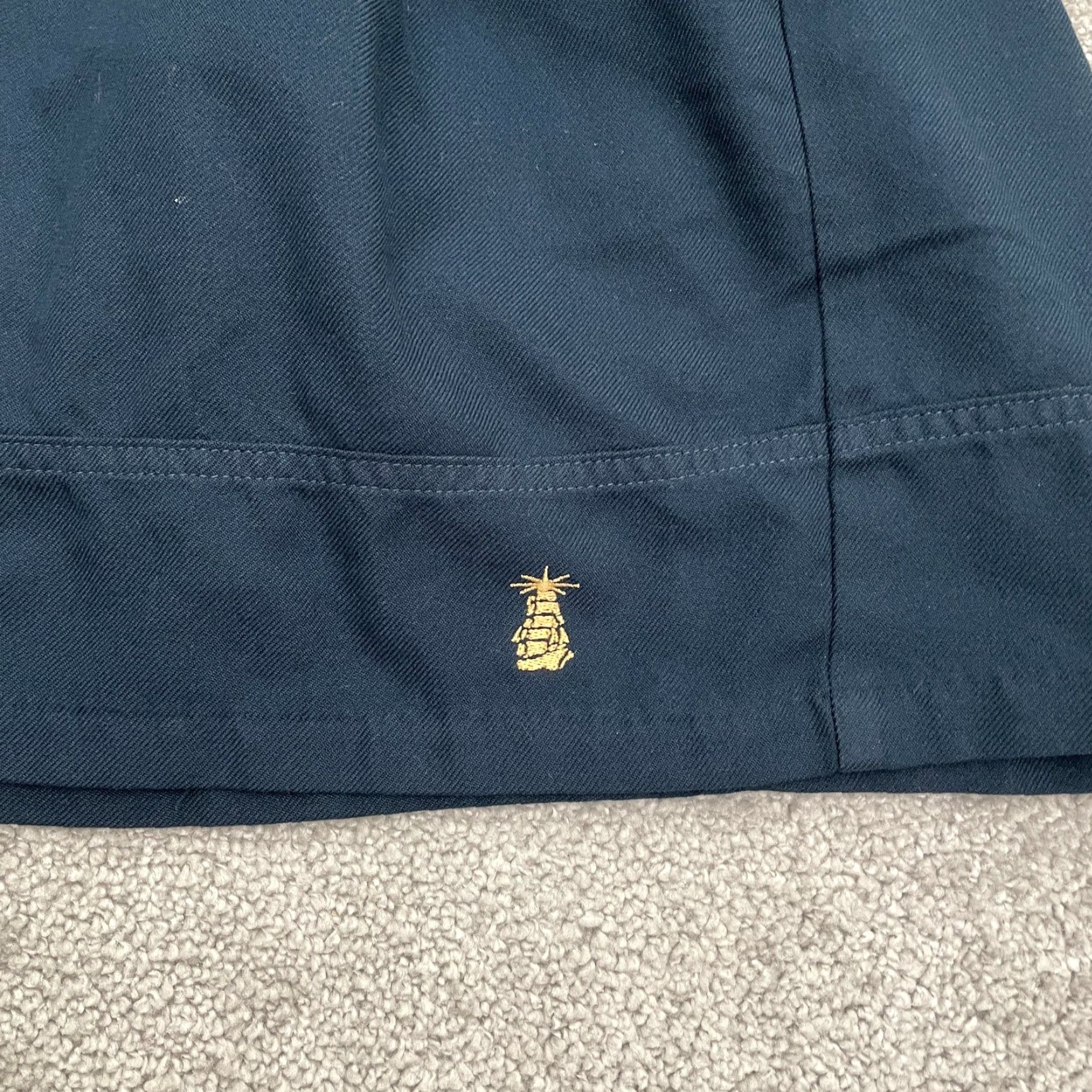 Lands' End Lands' End A-Line Skirt Womens 14 Navy Blue Knee Length Adjustable Waist Skort Size 36" / US 14 / IT 50 - 3 Thumbnail