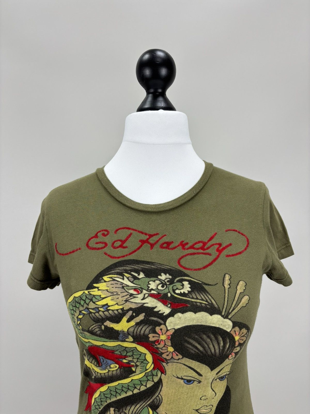 Ed Hardy × Japanese Brand Womens t shirt Ed Hardy Size S Color Brown Size S / US 4 / IT 40 - 4 Thumbnail