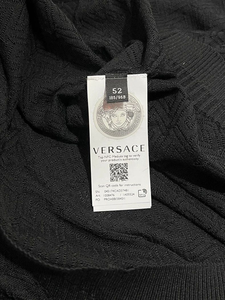 Versace Versace Black crew neck sweater Size US L / EU 52-54 / 3 - 7 Thumbnail