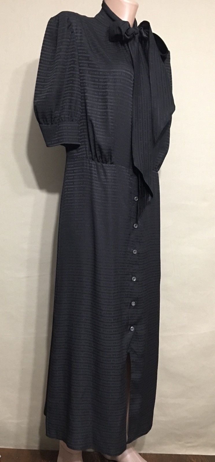 Prada PRADA x Raf Simons F/W 2022 Silk Jacquard Logo Dress IT 44 Size M / US 6-8 / IT 42-44 - 11 Thumbnail
