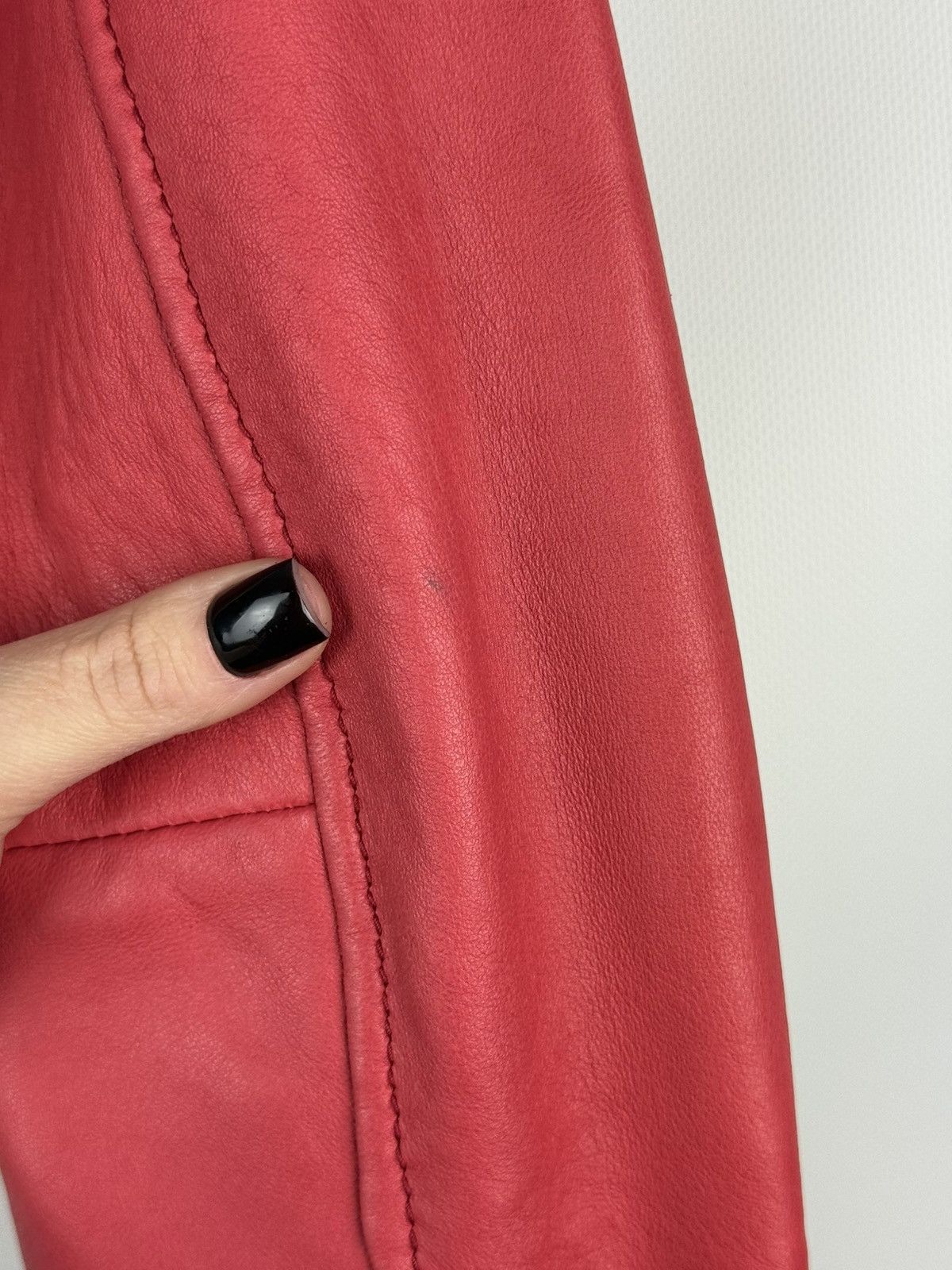Maje Maje Ladies Full Zip Real Leather Belted Biker Jacket Size S / US 4 / IT 40 - 20 Thumbnail