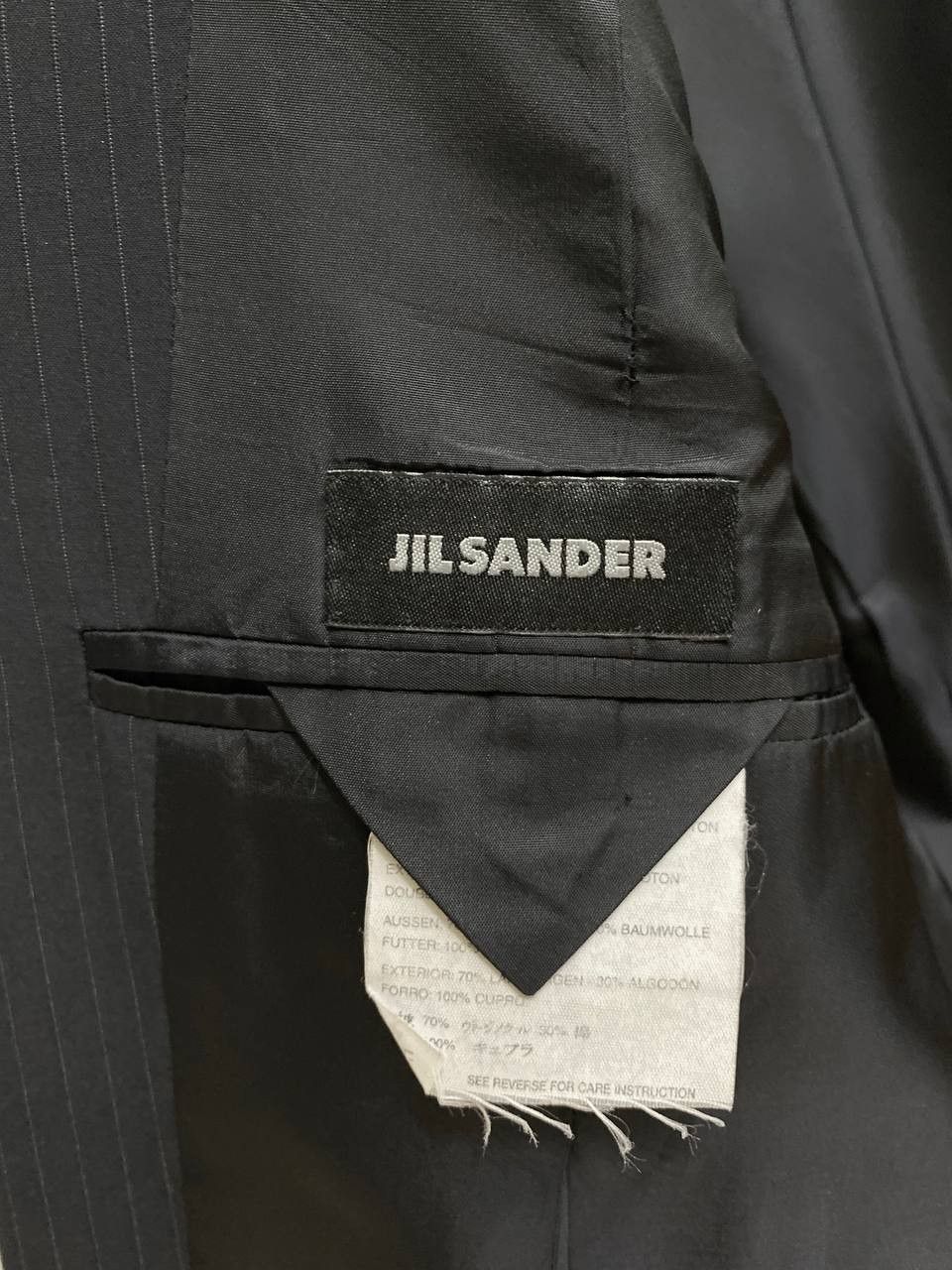 Jil Sander Raf Simons x Jil Sander Classic Wool Striped Suit Blazer Size 50R - 10 Thumbnail