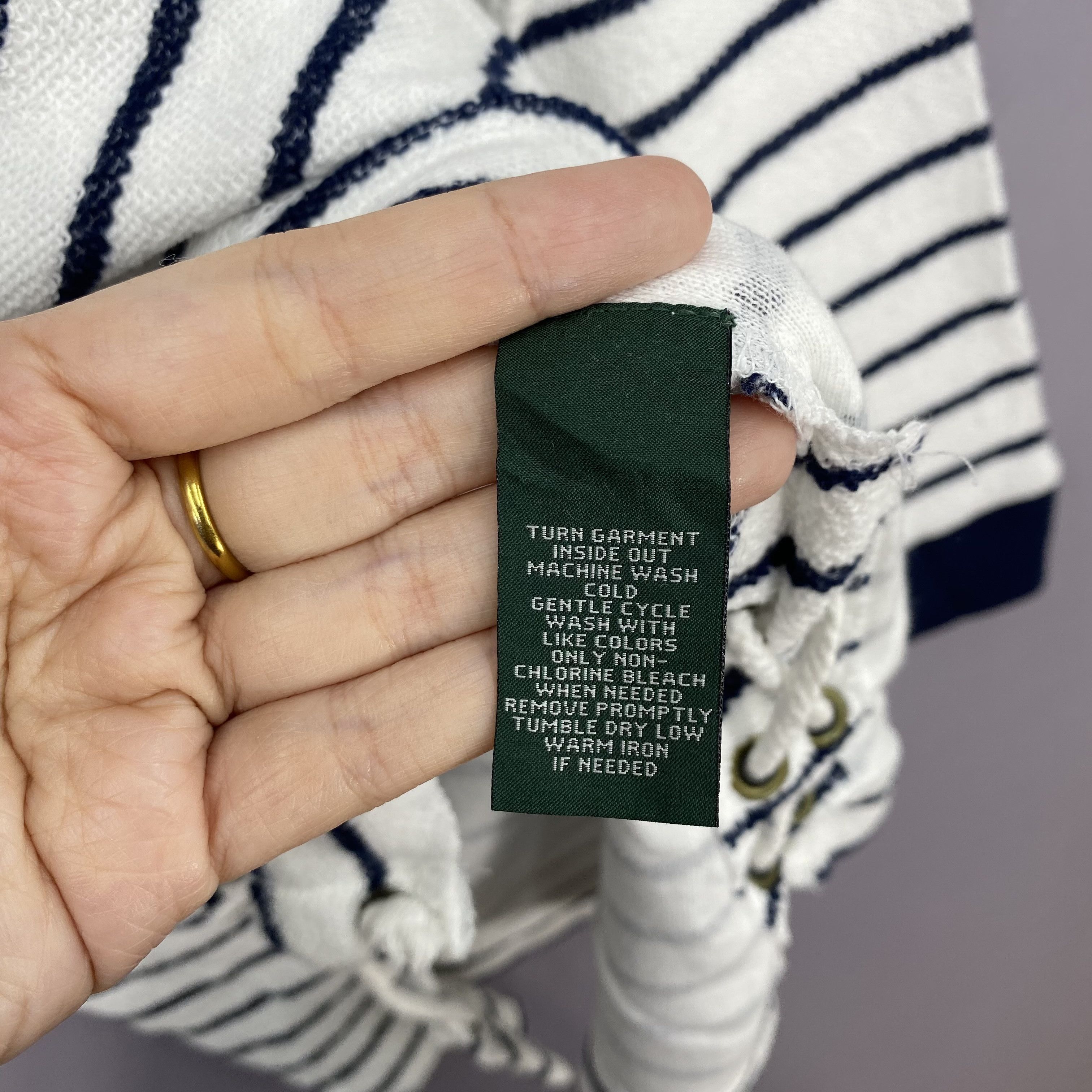 Polo Ralph Lauren Vintage 90s Ralph Lauren Striped Sweatshirt Pullover Jumper Size S / US 4 / IT 40 - 6 Thumbnail
