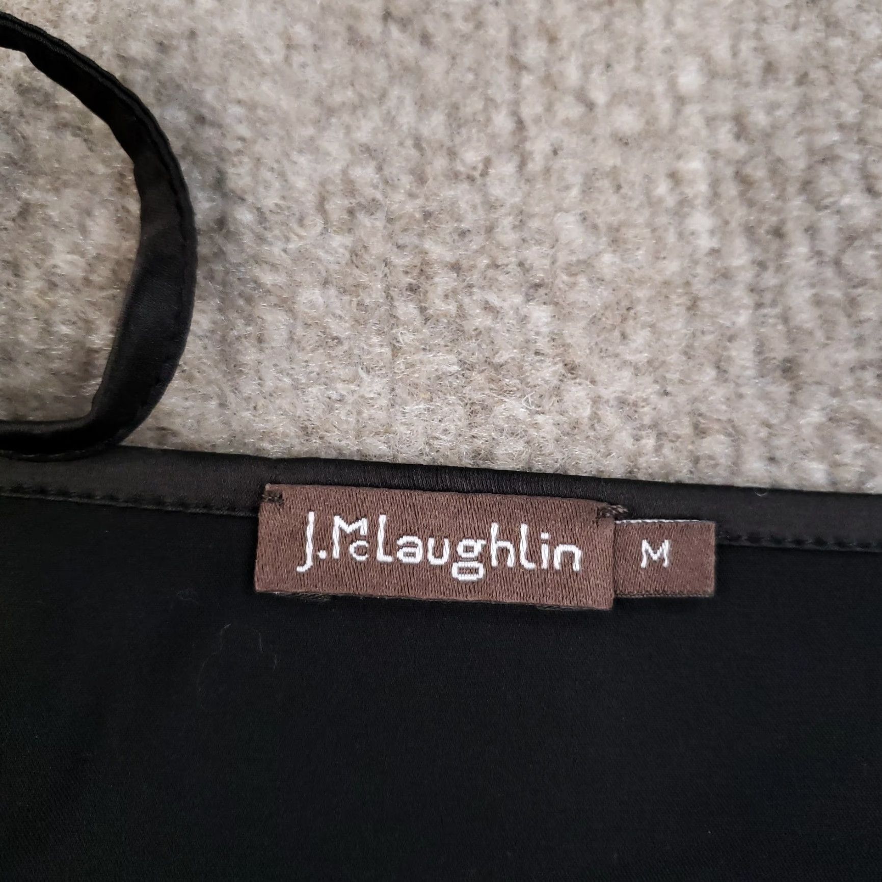 J.McLaughlin J. McLaughlin Camisole Tank Medium Black Satin Basic Classic Stretch Women Size M / US 6-8 / IT 42-44 - 5 Thumbnail