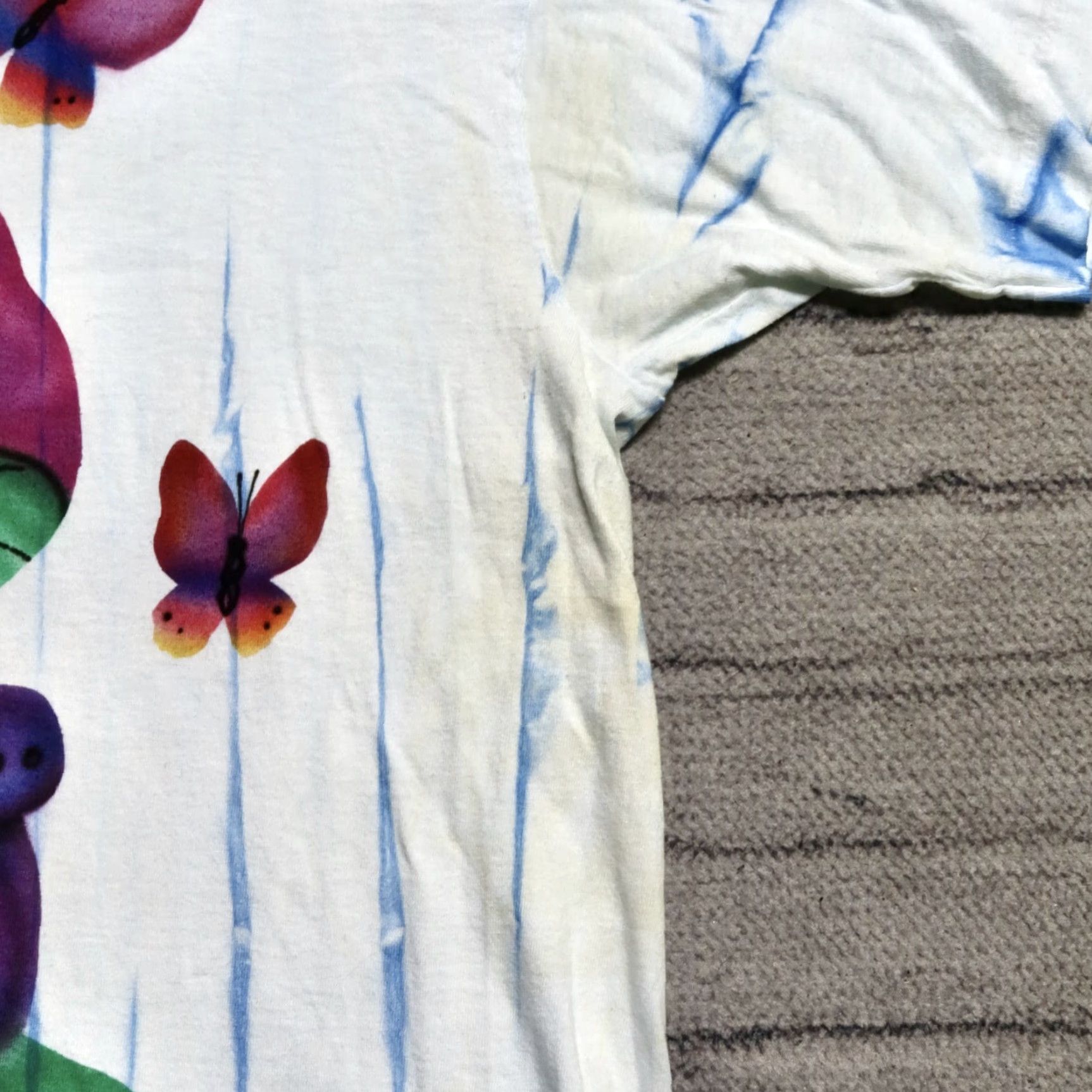 Fruit Of The Loom Vintage Samson & Delilah Tie Dye Mushroom Shirt XL Tie Dye Men Shirt 90s Mushroom” Size US XL / EU 56 / 4 - 6 Thumbnail