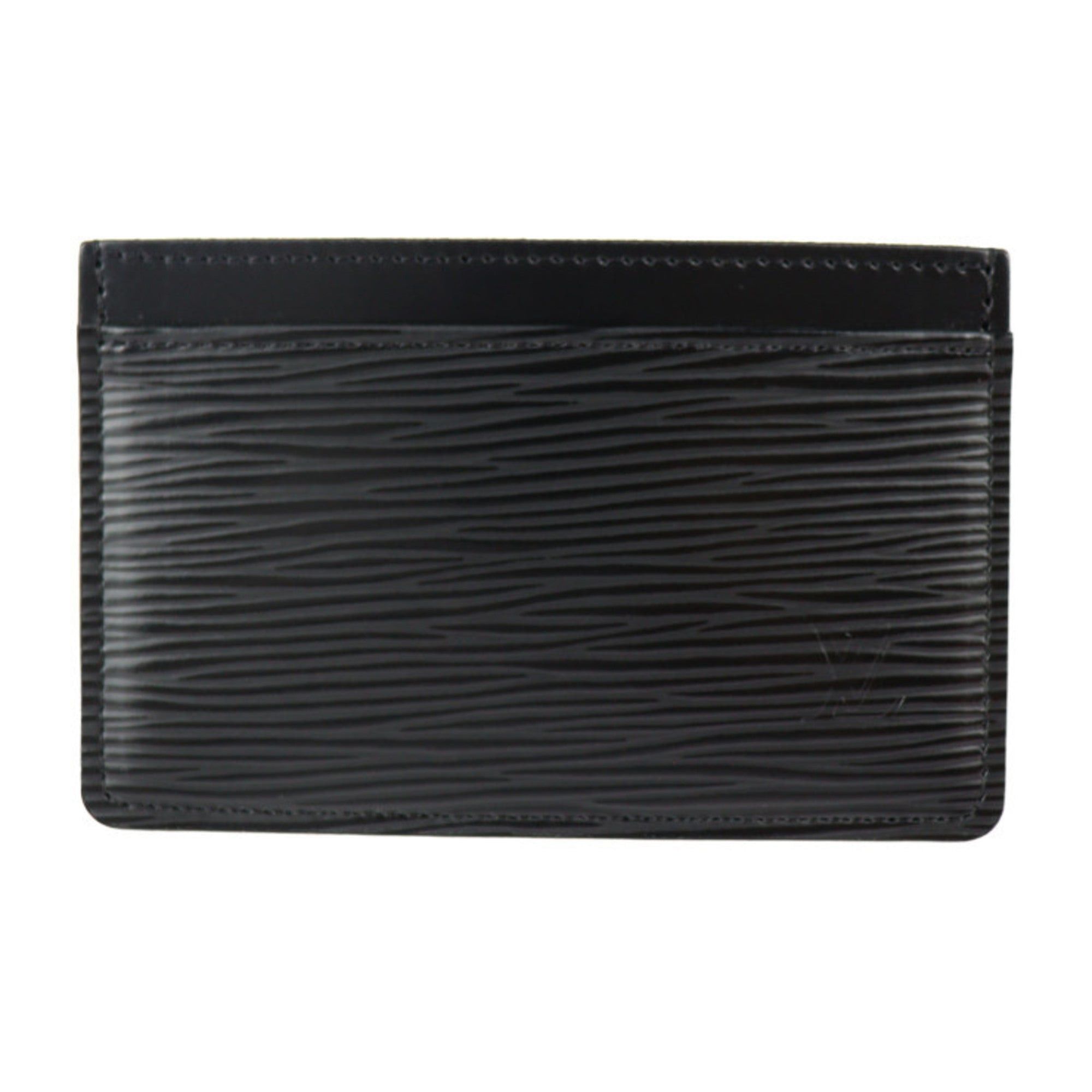 image of Louis Vuitton Porte Cult Sample Card Case M63512 Epi Leather Black Vuitton, Women's