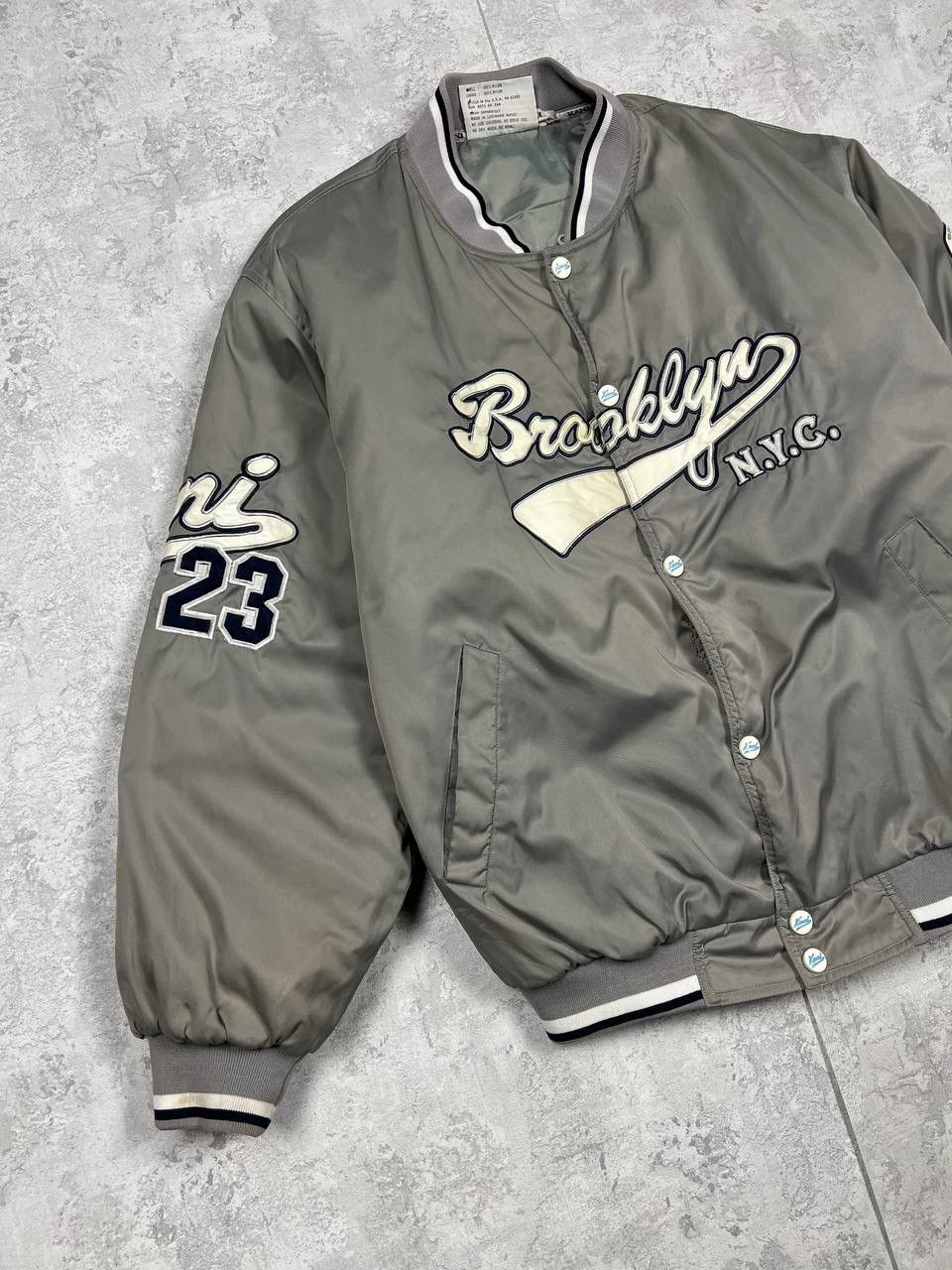 Karl Kani Vintage Karl Kani Iconic Bomber Jacket 23 Brooklyn Size US L / EU 52-54 / 3 - 6 Thumbnail