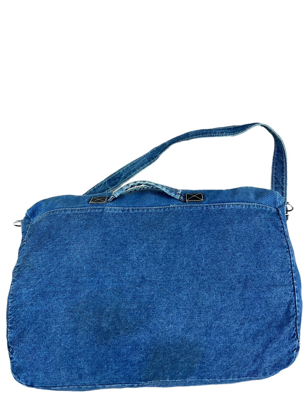 Vintage VTG Club House Japan Fade Denim Sashiko Cargo Huge 2 Way Bag Size ONE SIZE - 12 Thumbnail