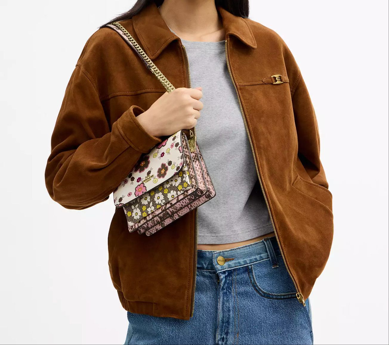 Coach Mini Klare Crossbody Bag With Floral Print CDW82 Size ONE SIZE - 8 Thumbnail
