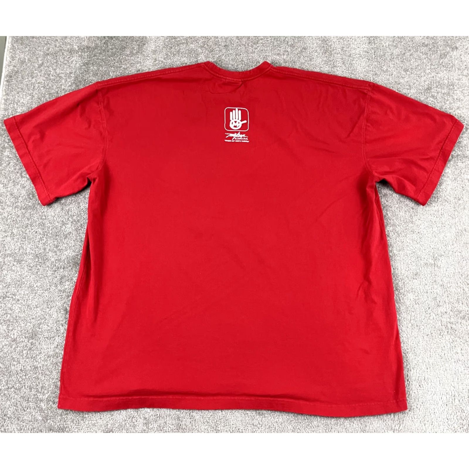 Etro VINTAGE Miskeen Shirt Mens 4XL Red Hip Hop Streetwear Graphic Print T‑Shirt 2000s Men Size US XXL / EU 58 / 5 - 5 Thumbnail