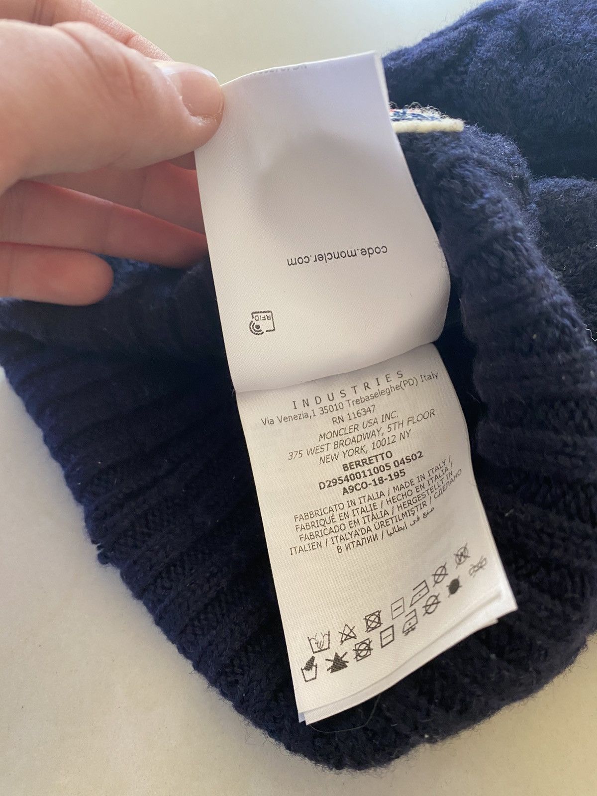 Moncler Moncler beanie navy Size ONE SIZE - 4 Thumbnail