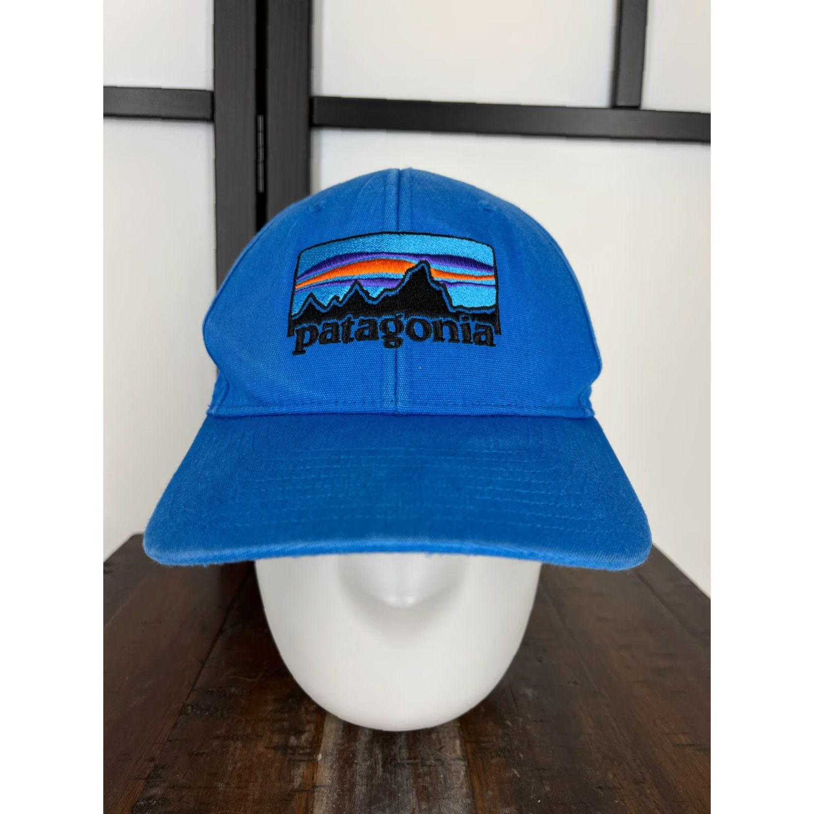 Patagonia Patagonia Hat Cap Snap Back Adult One Size Blue 100% Cotton Fitz Roy Embroidered Snapback Hat/Cap Mens Size ONE SIZE - 2 Thumbnail