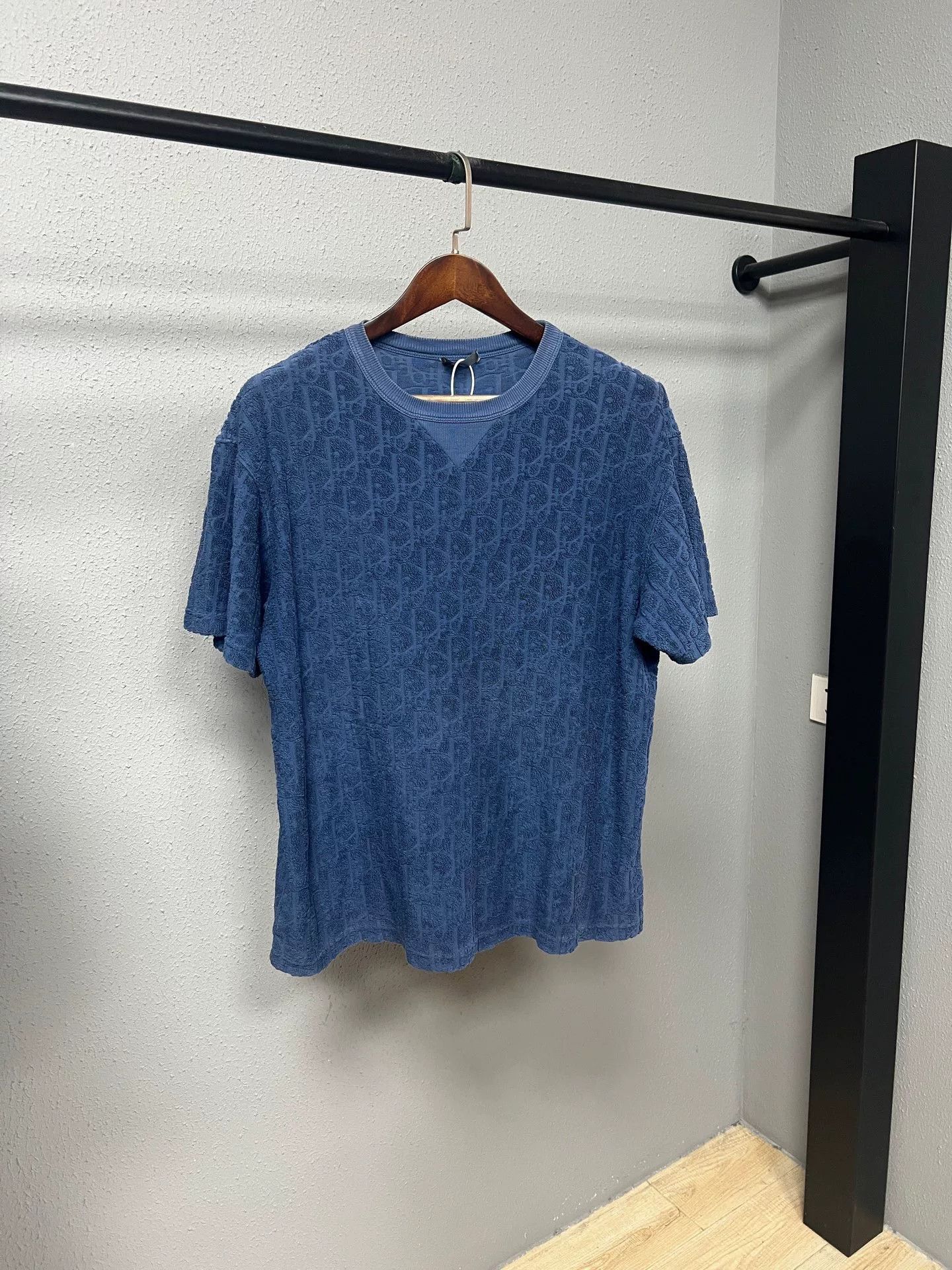 Dior dior blue all-over print short sleeve shirt Size US L / EU 52-54 / 3 - 1 Thumbnail