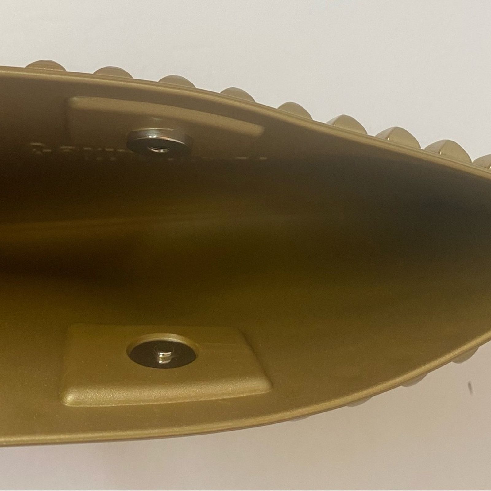 & Other Stories Carmen Sol gold "Julian Pochette" clutch trimmed w/ studs Size ONE SIZE - 3 Thumbnail