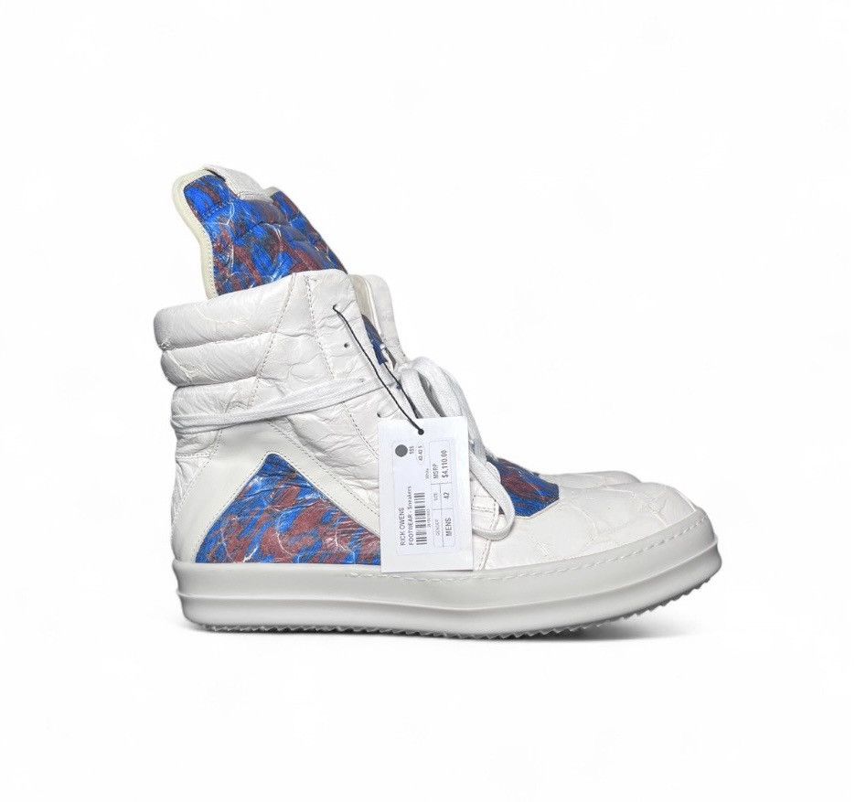 Rick Owens FW20 Rick Owens Pirarucu Geobasket Rust/Nublu Size US 9 / EU 42 - 5 Thumbnail
