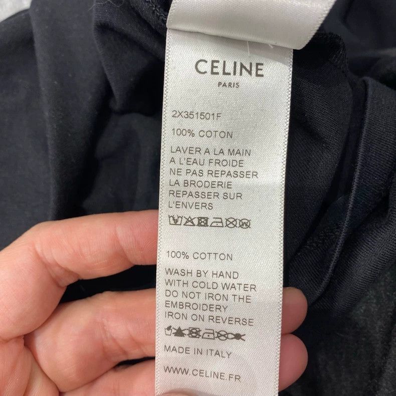 Celine Celine Black Short Sleeve TShirt Size S Size US S / EU 44-46 / 1 - 8 Thumbnail