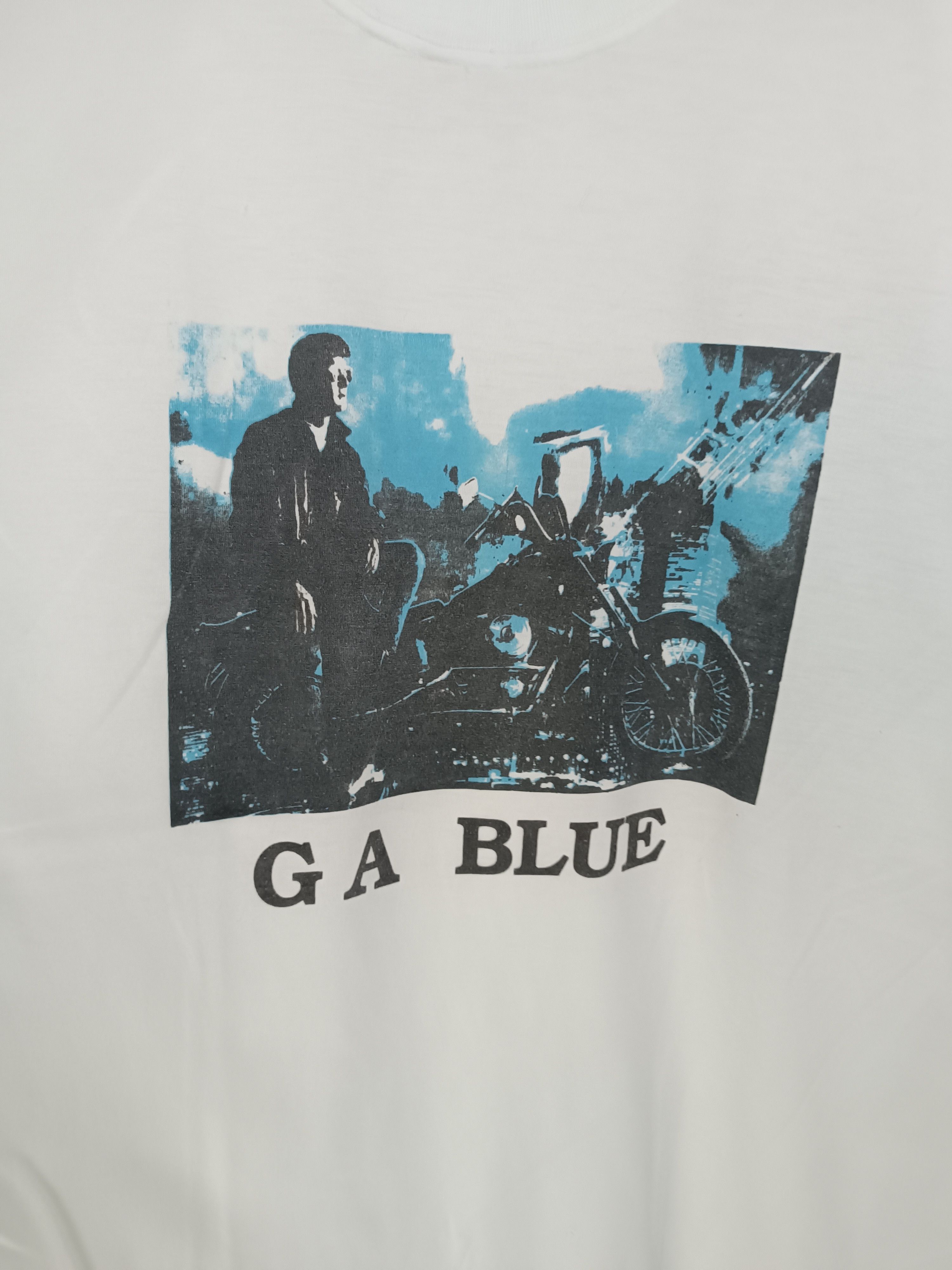 Vintage VINTAGE 90'S GA BLUE JEANS BIKERS HARLEY PUNK TEE Size US M / EU 48-50 / 2 - 8 Thumbnail