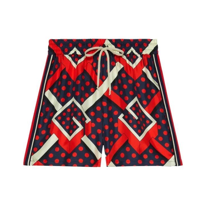 Gucci Gucci Red Polka Dot Drawstring Casual Shorts-2507 Size 22" - 1 Thumbnail